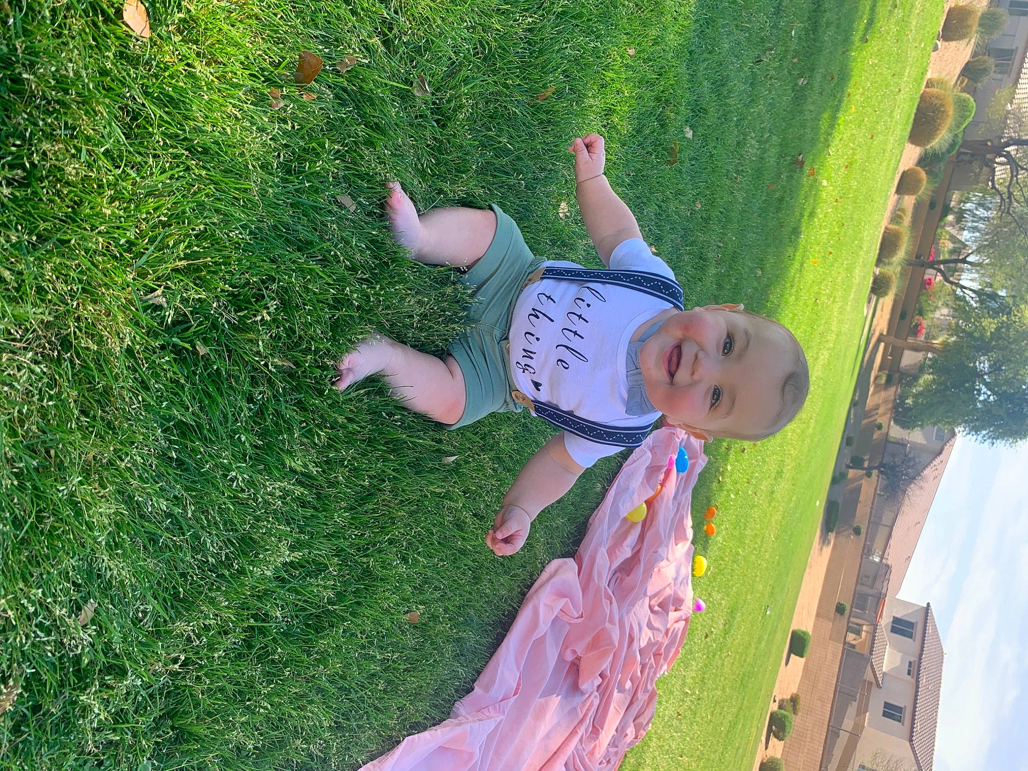 Adrian joined the competition — help win amazing prizes! car, child, fun, grass, grass_family, grassland, green, happy, joy, landscape, lawn, leaf, leisure, outdoor_play_equipment, people_in_nature, person, plant, recreation, shrub, toddler
