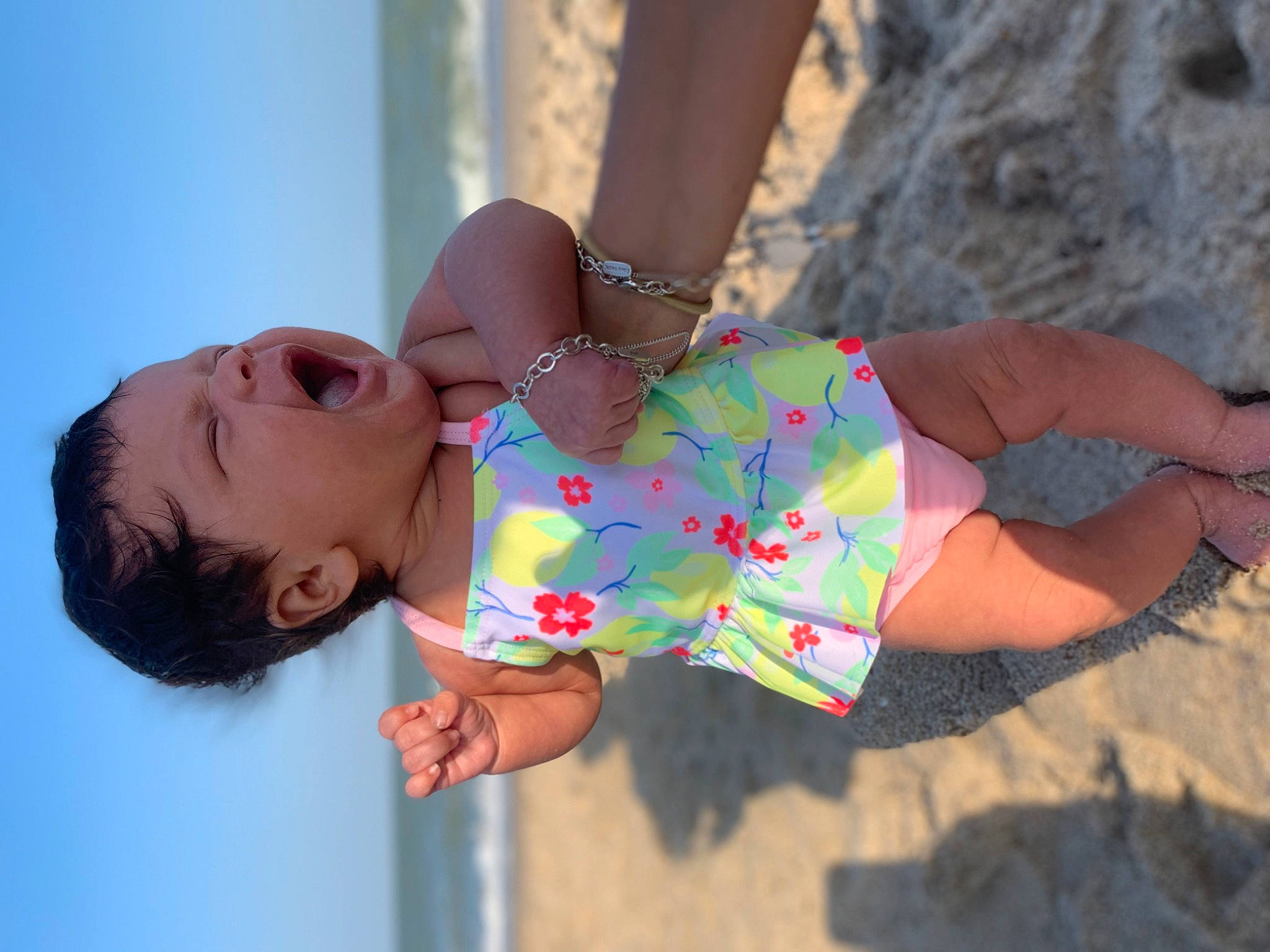 Evelyn joined the competition — help win amazing prizes! azure, baby, baby_toddler_clothing, blue, child, finger, glasses, happy, human_body, joint, leisure, nail, orange, organ, people_in_nature, person, shorts, skin, textile, thigh