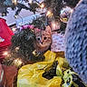 Percy is registered to the contest to win money with this photo: cat, kitten, christmas_tree, ornament, lights, gift_bags, holiday, festive, curious, decorations, pine_needles, reflection, indoors, wrapped_gifts, yellow_bag, red_bag, holiday_cheer, cute, pet, winter