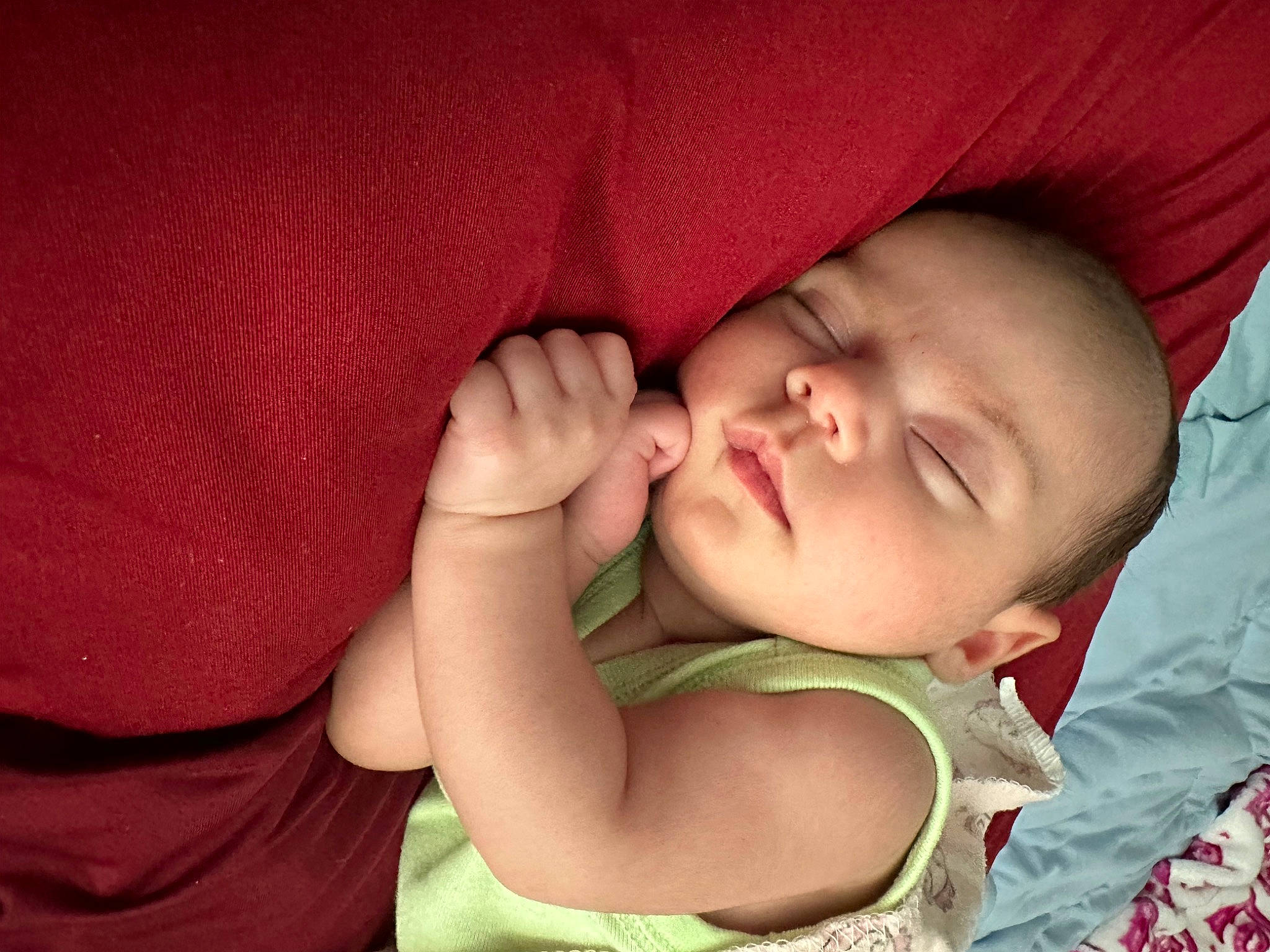 Allani is registered to the contest to win money with this photo: baby, baby_toddler_clothing, cheek, child, comfort, ear, eye, eyebrow, eyelash, face, finger, gesture, happy, iris, lip, mouth, nose, person, skin, sleeve