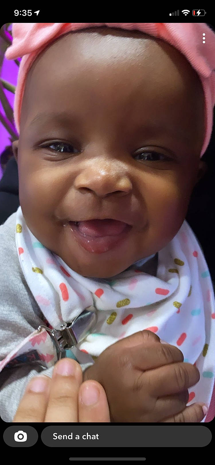 Kaiya joined the competition — help win amazing prizes! baby, baby_toddler_clothing, cheek, chin, eyebrow, facial_expression, finger, forehead, gesture, happy, human, iris, lip, mouth, nose, organ, person, photograph, product, skin