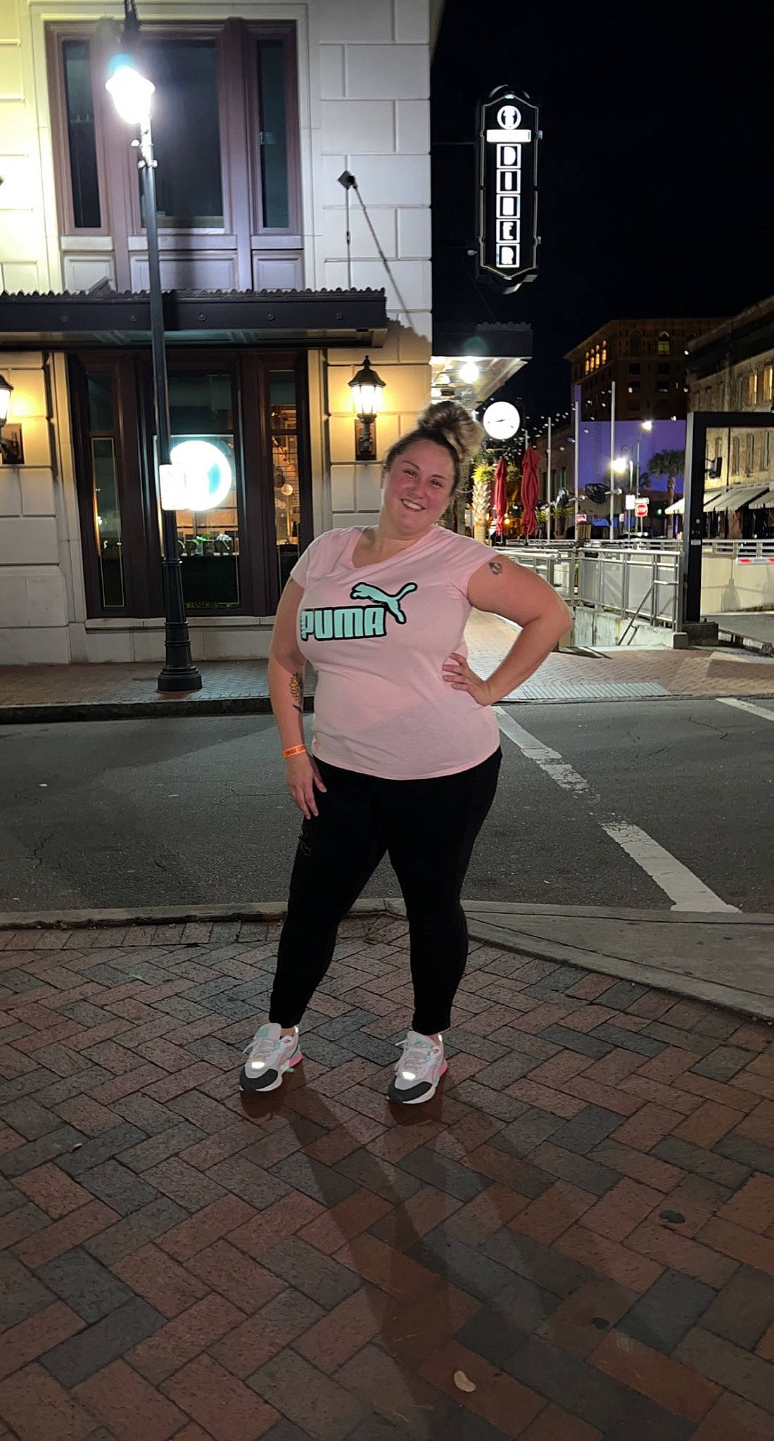 Maisyn joined the competition — help win amazing prizes! asphalt, city, electric_blue, entertainment, flash_photography, fun, human_leg, joy, leg, leisure, pedestrian, performing_arts, person, recreation, road, road_surface, shorts, sidewalk, sports_equipment, sportswear