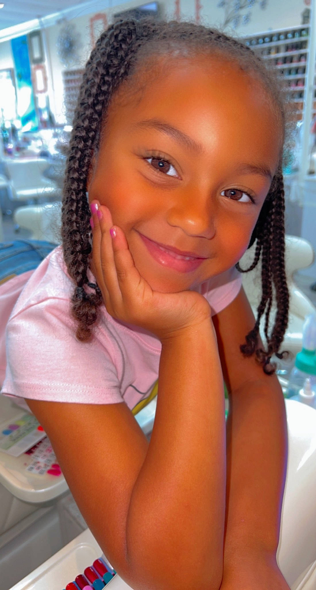 Kinsleigh joined the competition — help win amazing prizes! black, black_hair, cheek, chin, cool, eye, eyebrow, eyelash, forehead, hairstyle, happy, iris, joy, lip, makeover, mouth, neck, nose, person, skin