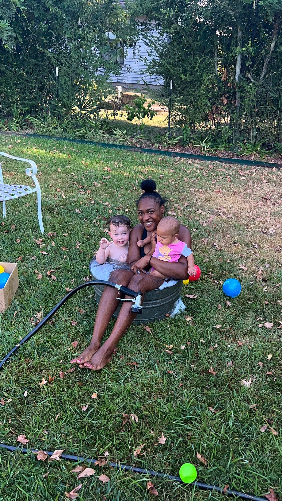 Marilyn joined the competition — help win amazing prizes! ball, child, event, fun, garden, grass, grass_family, happy, joy, lawn, leisure, people_in_nature, person, plant, play, public_space, recreation, shorts, shrub, sitting