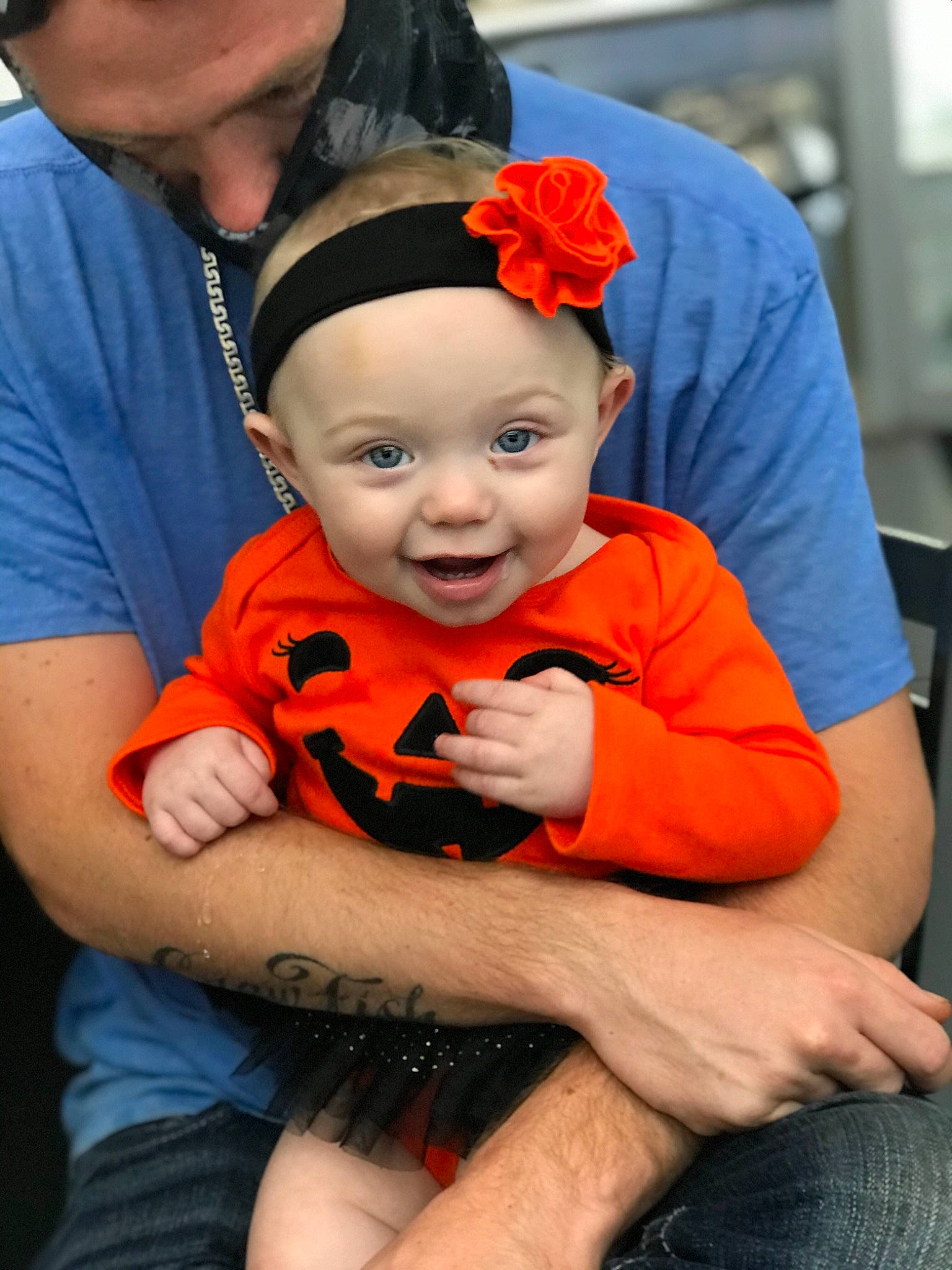 Aliya joined the competition — help win amazing prizes! baby, baby_toddler_clothing, cheek, child, comfort, costume_accessory, ear, fashion_accessory, finger, hair_accessory, headgear, headpiece, headwear, human, interaction, love, mammal, nail, orange, person