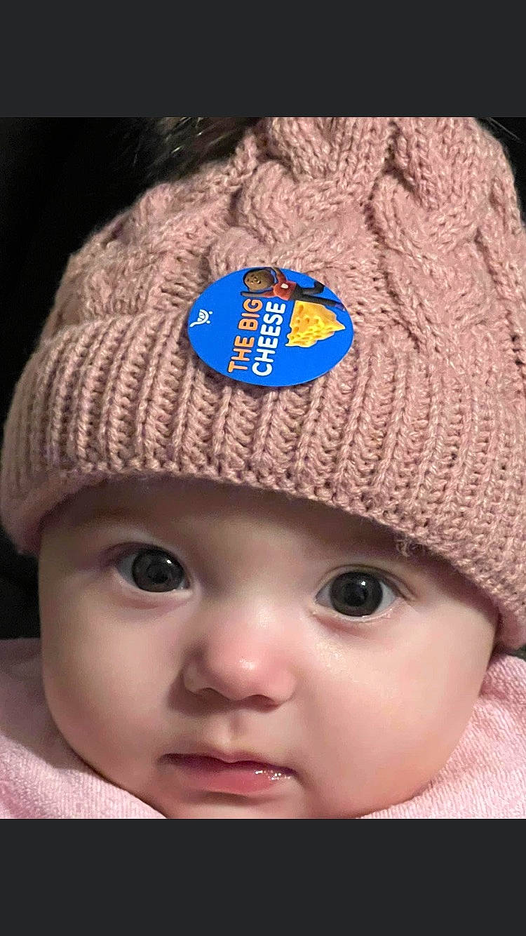 Alexa is registered to the contest to win money with this photo: baby, baseball_cap, beanie, bonnet, cap, child, cool, costume_accessory, costume_hat, electric_blue, fashion_accessory, flash_photography, hat, headgear, headwear, knit_cap, person, portrait_photography, sun_hat, toddler