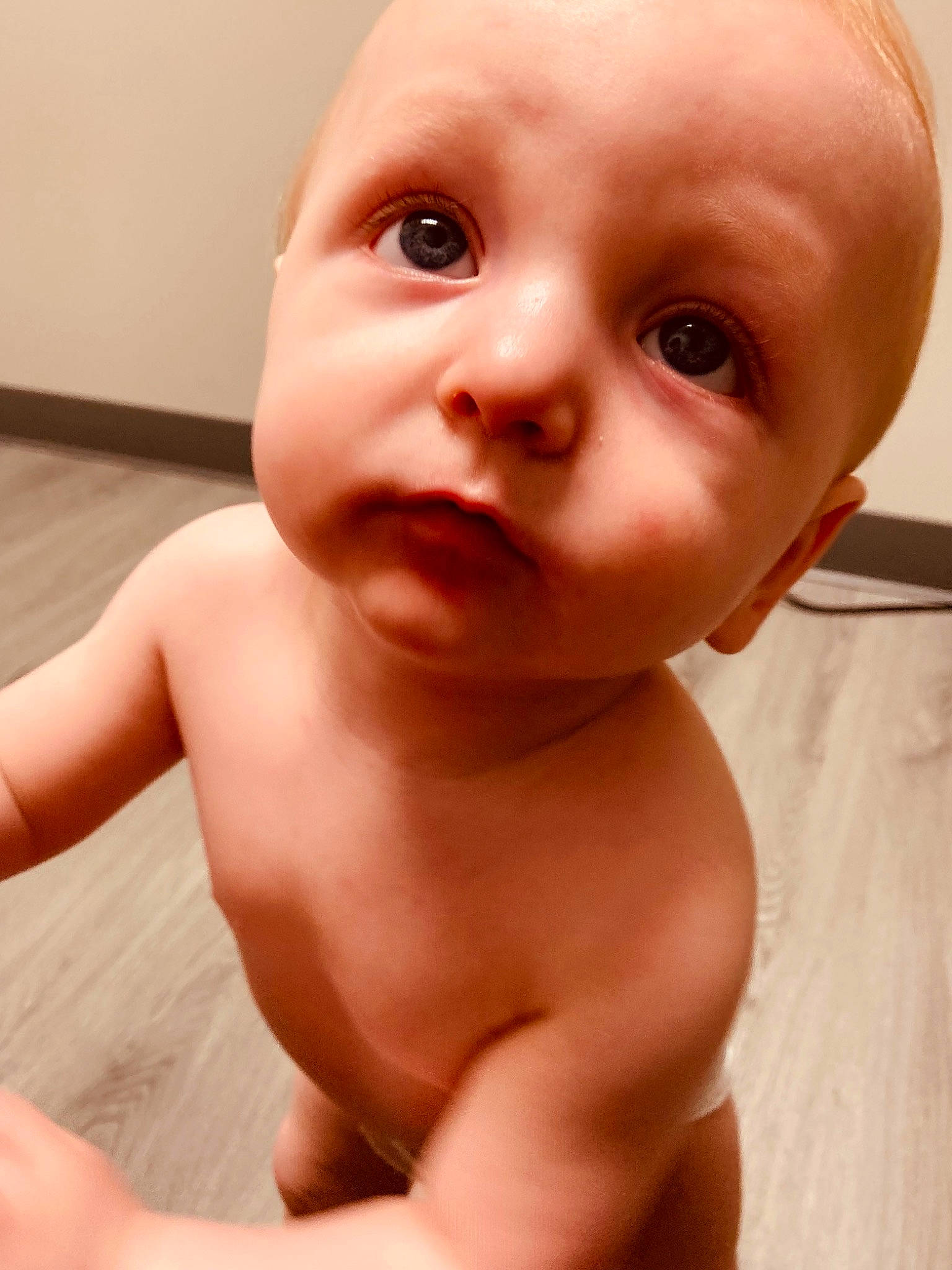 Luke is registered to the contest to win money with this photo: baby, cheek, chest, child, ear, eyebrow, eyelash, finger, human_body, iris, jaw, lip, nail, neck, nose, person, skin, throat, thumb, toddler