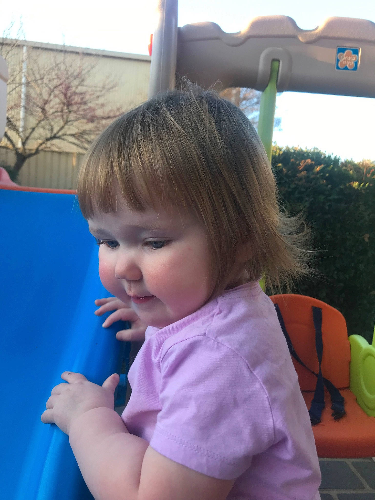 Amelia joined the competition — help win amazing prizes! baby, child, ear, fun, hair, hairstyle, neck, person, play, skin, toddler, vacation