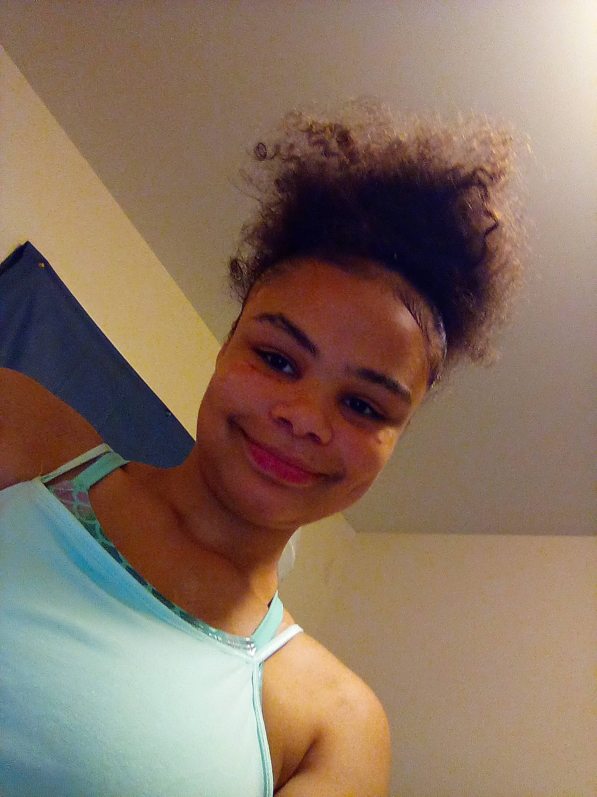 Makayla joined the competition — help win amazing prizes! active_tank, arm, black_hair, chest, elbow, eyelash, eyewear, flash_photography, happy, jaw, joint, joy, lip, neck, person, shoulder, smile, sportswear, t_shirt, trunk