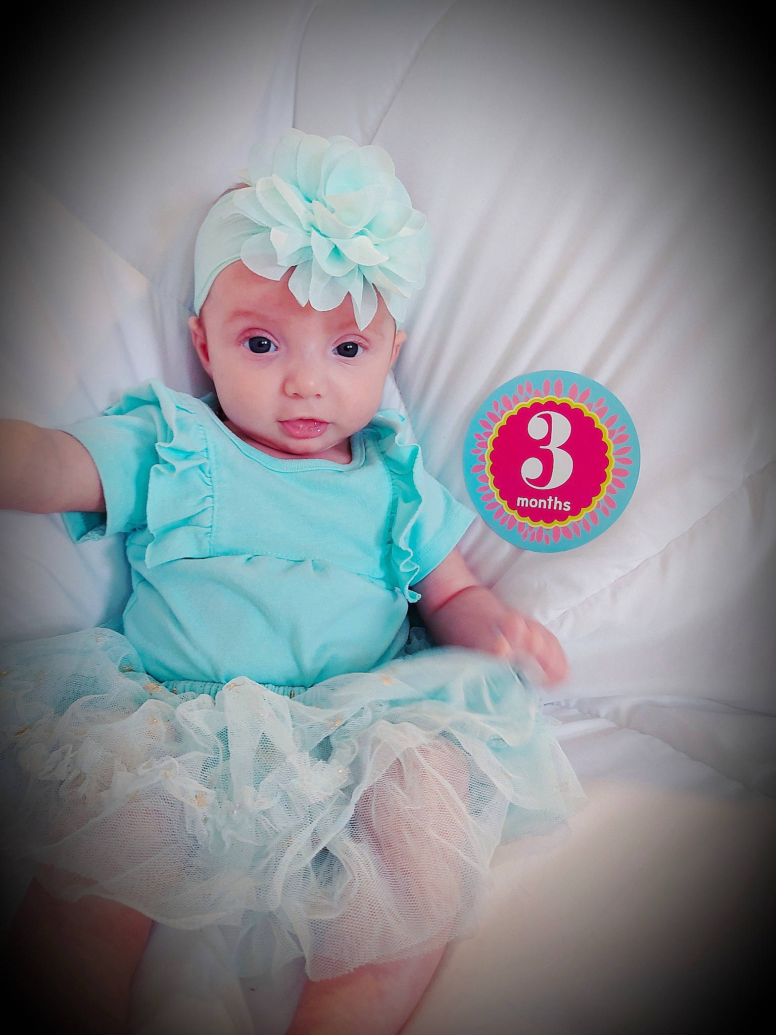 Avalee joined the competition — help win amazing prizes! baby, baby_toddler_clothing, child, costume_hat, eyelash, fashion_accessory, fashion_design, flash_photography, hair_accessory, happy, headband, headgear, headpiece, headwear, jewellery, magenta, pattern, person, pink, sitting