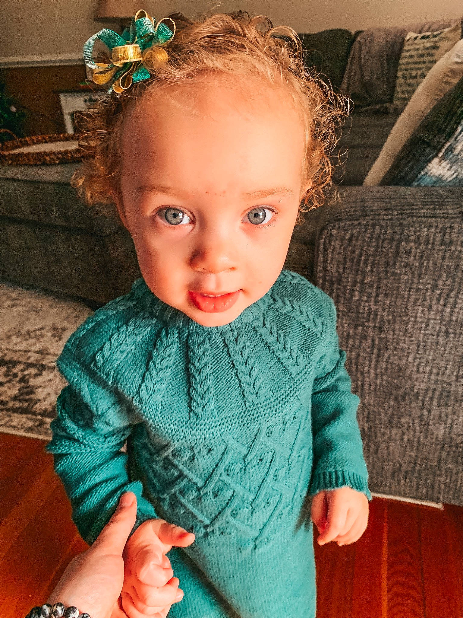 Amiyah joined the competition — help win amazing prizes! arm, azure, baby_toddler_clothing, blue, cheek, chin, clothing, eye, eyebrow, face, green, hair, hairstyle, head, lip, neck, person, shoulder, skin, sleeve
