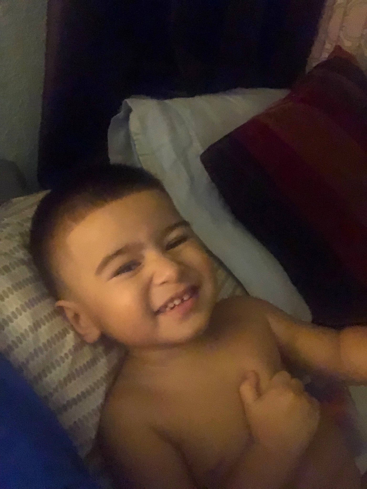 Brandon joined the competition — help win amazing prizes! baby, bedtime, black_hair, cheek, child, face, finger, flesh, hand, joy, mouth, muscle, neck, nose, person, photography, selfie, smile, thumb