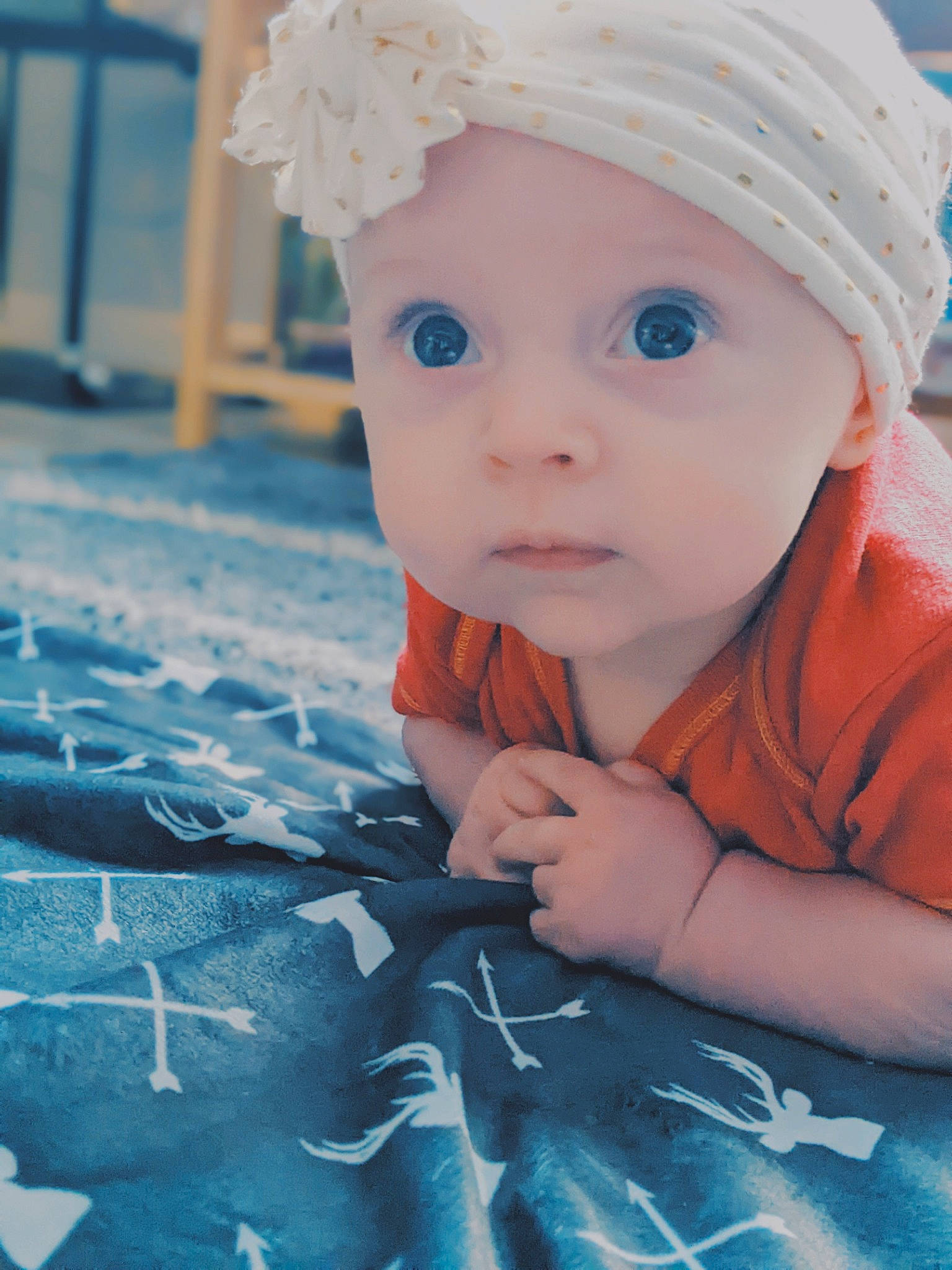 Giselle is registered to the contest to win money with this photo: azure, baby, baby_toddler_clothing, beauty, blue, cap, child, electric_blue, flash_photography, happy, hat, headgear, headwear, iris, light, people_in_nature, person, photograph, skin, snapshot