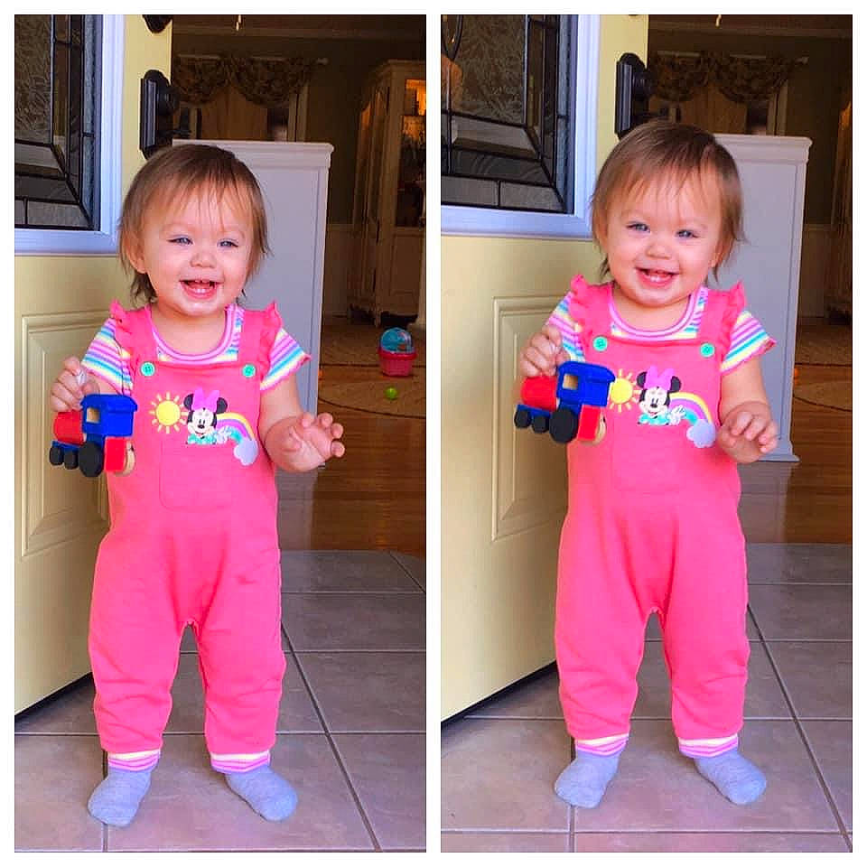 Lilyann joined the competition — help win amazing prizes! active_pants, baby, baby_products, baby_toddler_clothing, child, cool, head, joy, mouth, nightwear, nose, pajamas, person, pink, sweatpant, toddler