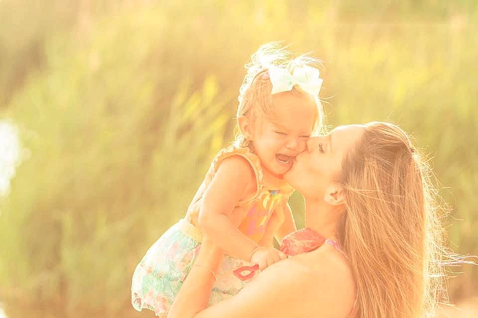 Lilyann joined the competition — help win amazing prizes! baby, baby_toddler_clothing, blond, brown_hair, hair_accessory, happy, headband, hug, interaction, kiss, love, people_in_nature, person, playing_with_kids, portrait_photography, romance, sunlight