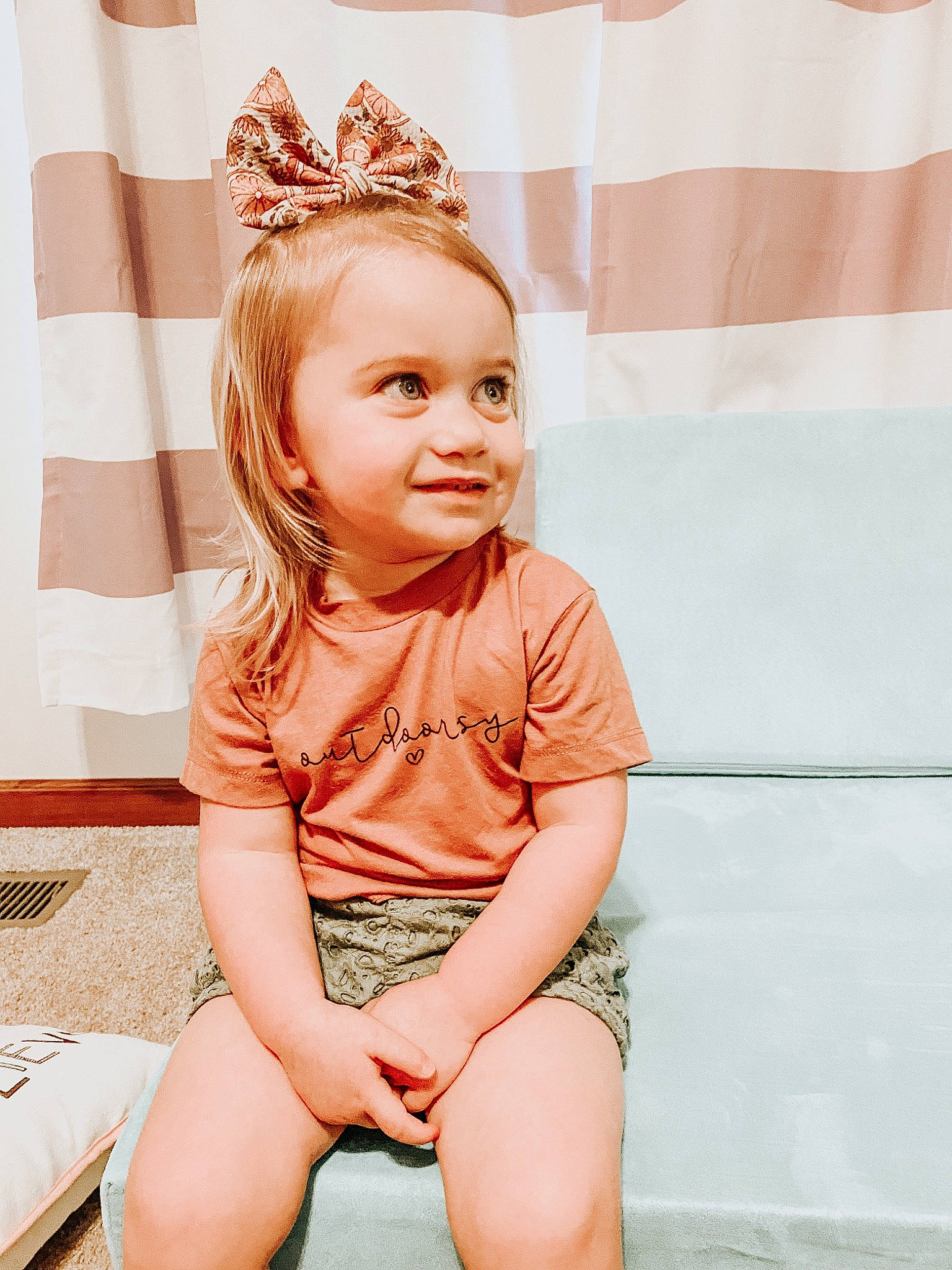 Byrdie joined the competition — help win amazing prizes! baby_toddler_clothing, clothing, costume_hat, eye, flash_photography, hair, happy, head, headpiece, jewellery, joy, leg, lip, long_hair, person, pink, skin, sleeve, smile, thigh