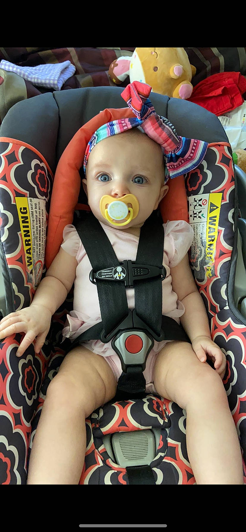 Kodi joined the competition — help win amazing prizes! auto_part, car_seat, child, person, thigh, toddler