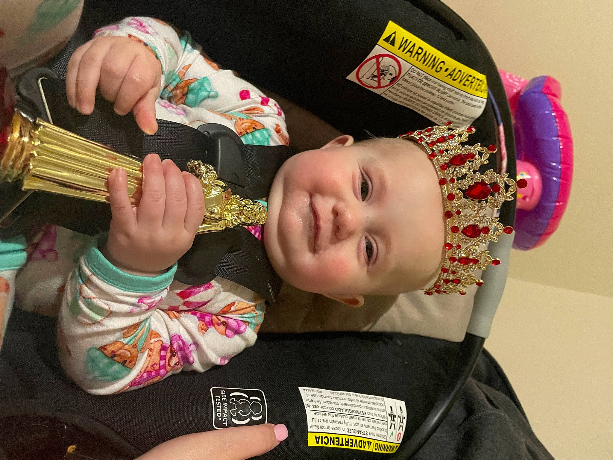 Emery joined the competition — help win amazing prizes! baby_products, car_seat, carmine, child, eyelash, fashion_accessory, folk_instrument, fun, guitar_accessory, happy, joy, music, musical_instrument, nail, person, plucked_string_instruments, smile, string_instrument, string_instrument_accessory, thumb