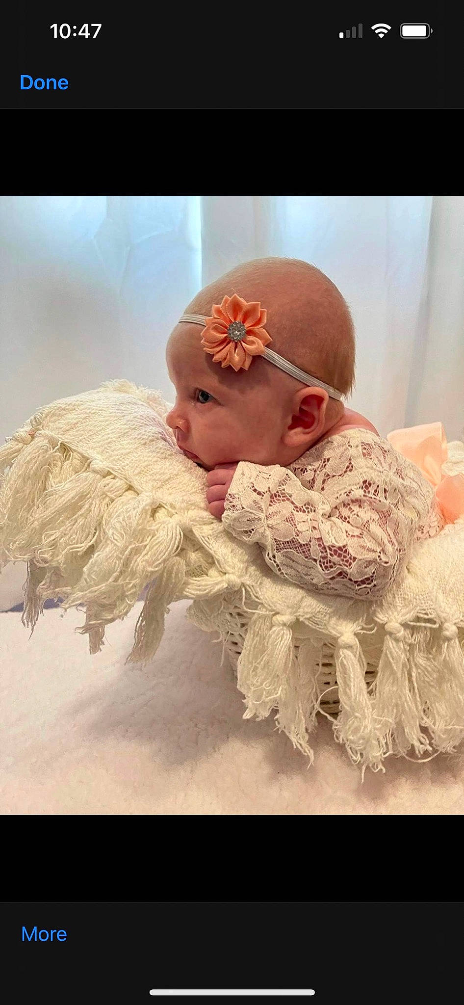 Hailee joined the competition — help win amazing prizes! baby, baby_toddler_clothing, bridal_accessory, cap, child, costume_hat, dress, embellishment, eye, flash_photography, goggles, happy, hat, headband, headgear, headpiece, jewellery, person, skin, textile