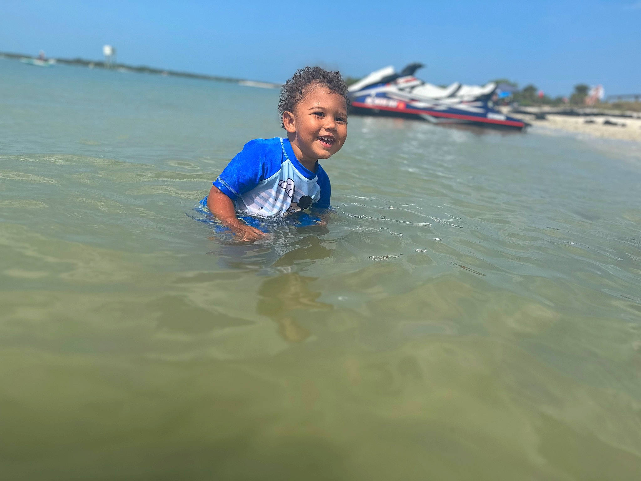 Jaxton joined the competition — help win amazing prizes! beach, boat, cloud, coastal_and_oceanic_landforms, fun, happy, head, holiday, joy, lake, leisure, people_on_beach, person, recreation, shore, sky, smile, toddler, travel, water