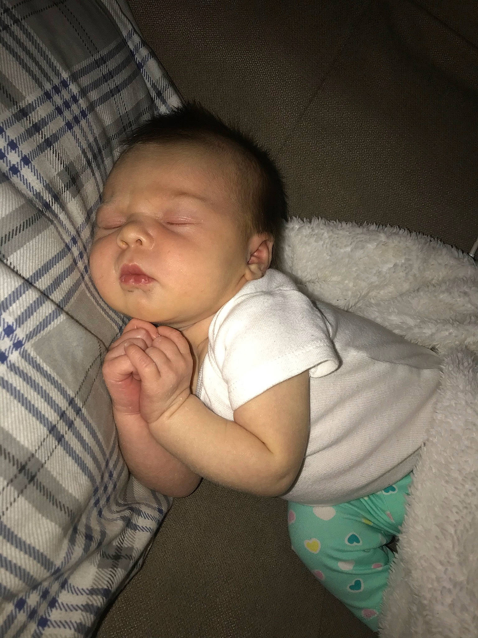 Kenleigh is registered to the contest to win money with this photo: arm, baby, bedtime, cheek, child, eye, face, head, mouth, nap, nose, person, skin, sleep, toddler