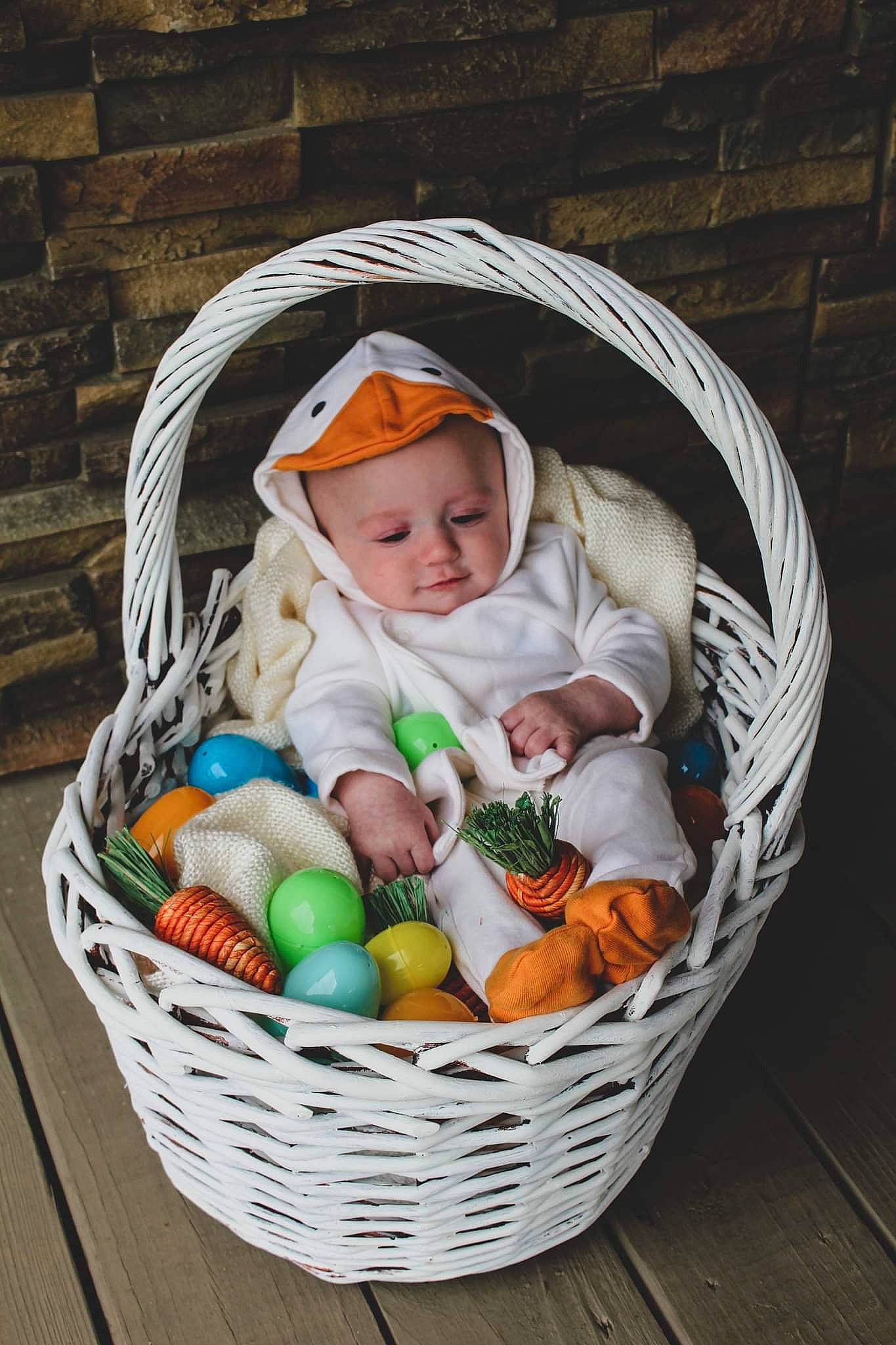 Rory joined the competition — help win amazing prizes! baby, baby_products, basket, child, comfort, easter, fruit, fun, grass, happy, headgear, headwear, human_body, natural_foods, person, recreation, sitting, storage_basket, toddler, tree
