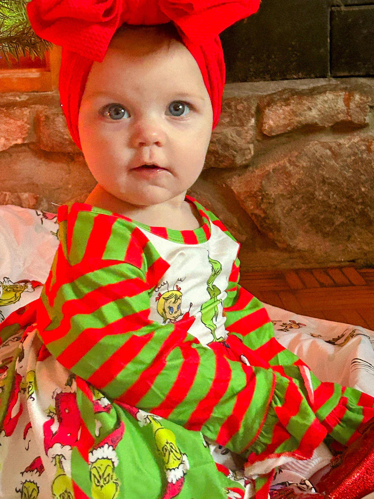 Anberlin joined the competition — help win amazing prizes! baby_toddler_clothing, child, chin, costume_hat, day_dress, dress, event, face, fashion_accessory, fashion_design, happy, hat, head, pattern, peach, person, red, sleeve, textile, toddler