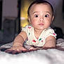 Kailani is registered to the contest to win money with this photo: baby, babycrawling, bed, bedroom, bodypart, crawling, face, finger, furniture, hand, happy, head, indoors, newborn, person, photography, portrait, quilt, sitting, smile