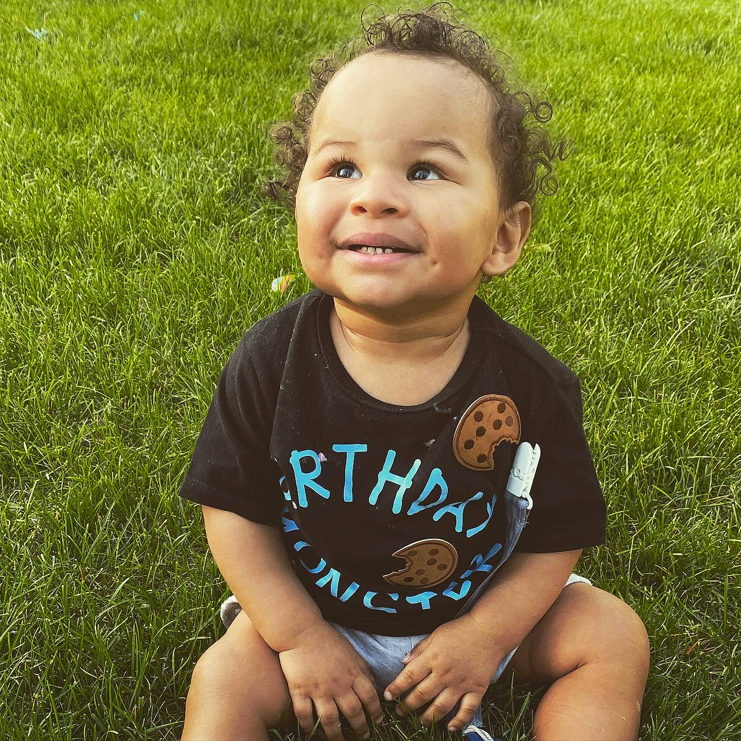 Jayvion is registered to the contest to win money with this photo: baby, baby_toddler_clothing, cheek, child, cool, face, facial_expression, fun, grass, happy, iris, joy, leaf, people_in_nature, person, plant, skin, sleeve, smile, summer