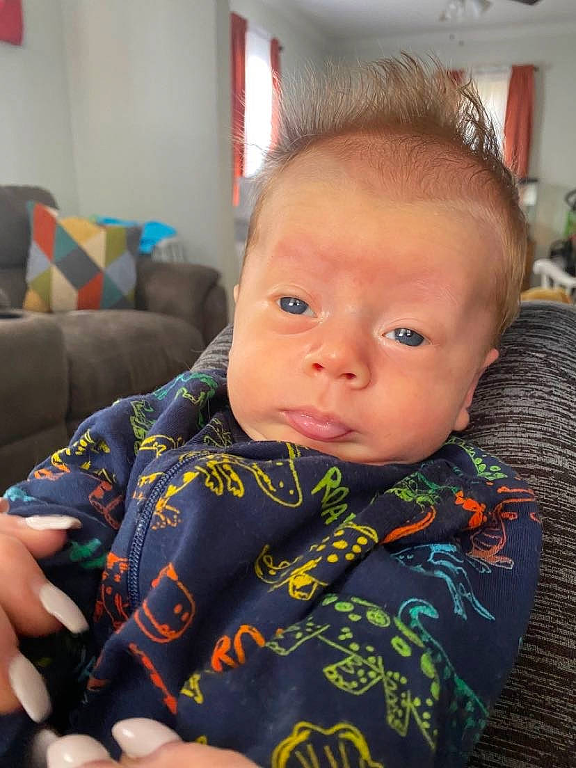 David joined the competition — help win amazing prizes! baby, baby_toddler_clothing, cheek, child, chin, comfort, couch, ear, eyebrow, eyelash, forehead, hair, head, iris, neck, nose, person, sitting, skin, sleeve