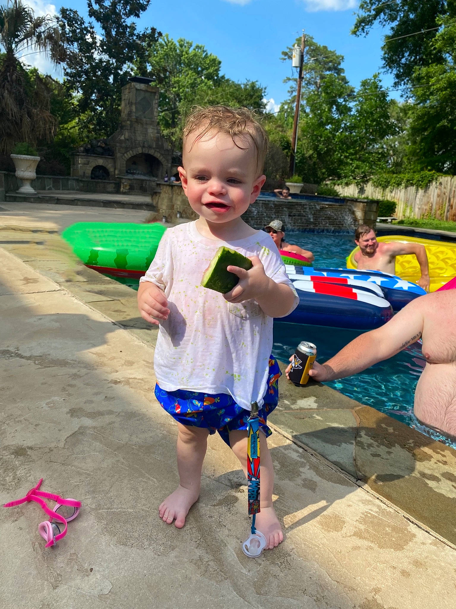 Copeland is registered to the contest to win money with this photo: city, cloud, electric_blue, event, fun, grass, happy, headwear, joy, leisure, nature, person, play, public_space, recreation, shorts, sky, summer, t_shirt, toddler