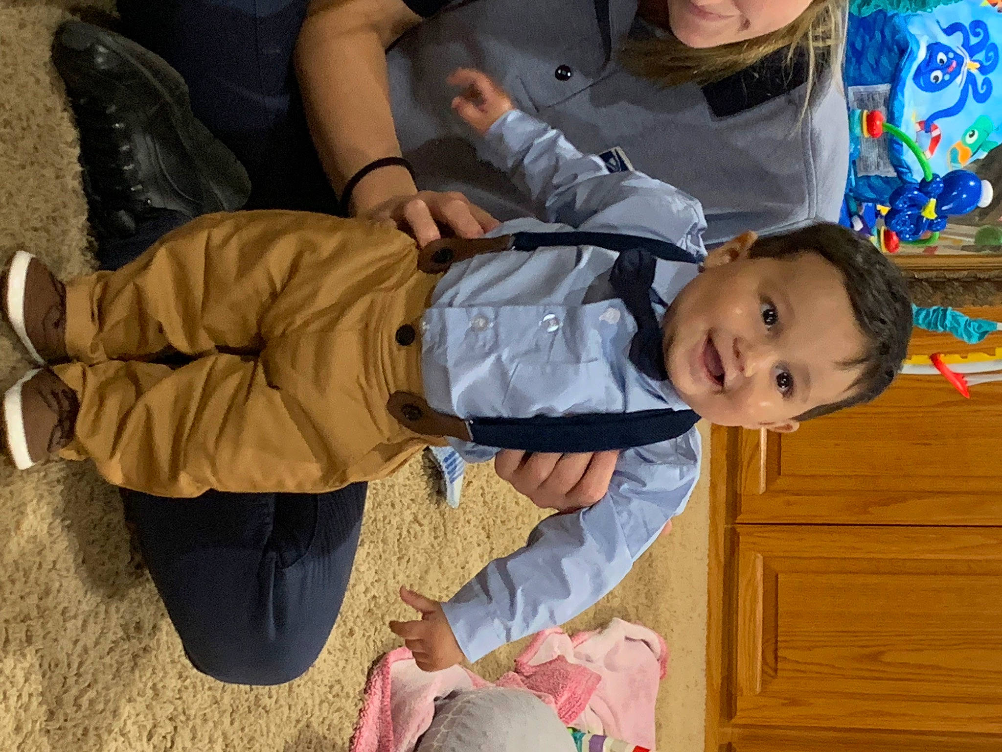 Keelan joined the competition — help win amazing prizes! baby, baby_toddler_clothing, child, clothing, comfort, fun, happy, joy, leg, leisure, outerwear, people, person, shoe, sitting, smile, sneakers, thumb, toddler, tree