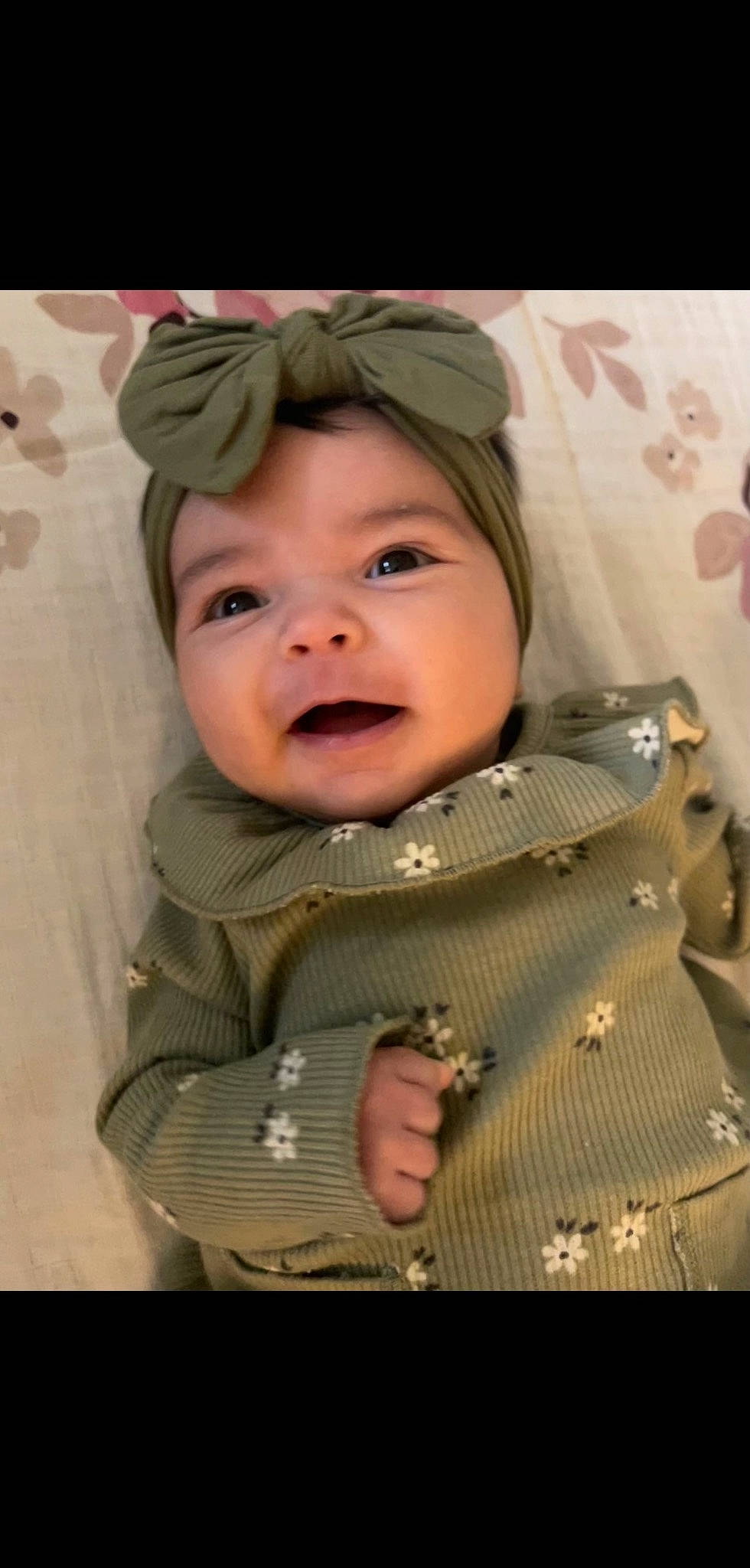 Audriana is registered to the contest to win money with this photo: baby, baby_toddler_clothing, cheek, child, eye, flash_photography, gesture, happy, head, headwear, iris, jacket, lip, nose, pattern, person, skin, sleeve, smile, toddler