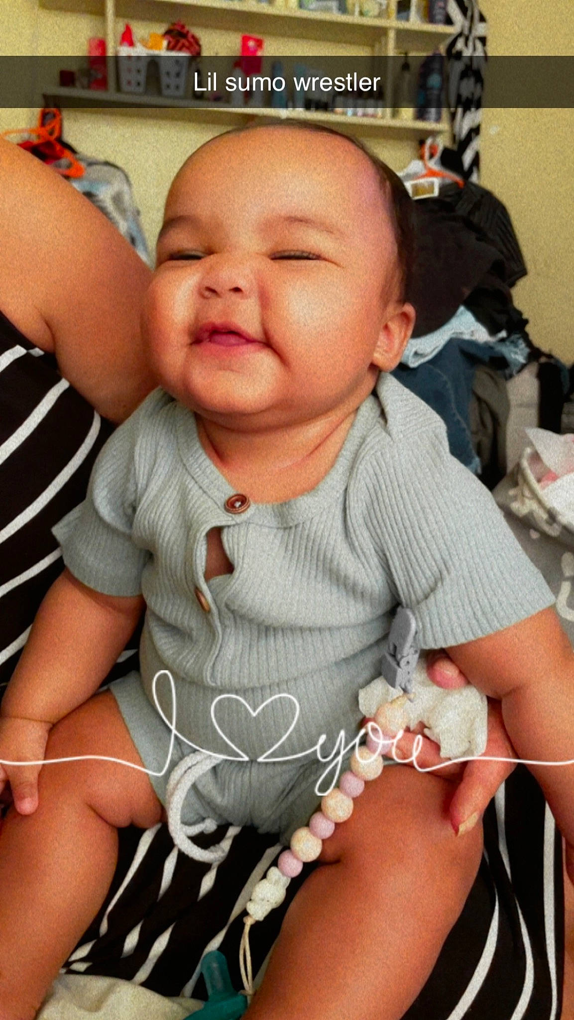 Miya is registered to the contest to win money with this photo: baby, baby_toddler_clothing, cheek, eye, facial_expression, hairstyle, happy, human_body, joint, lip, mouth, muscle, neck, nose, organ, person, photograph, product, skin, sleeve