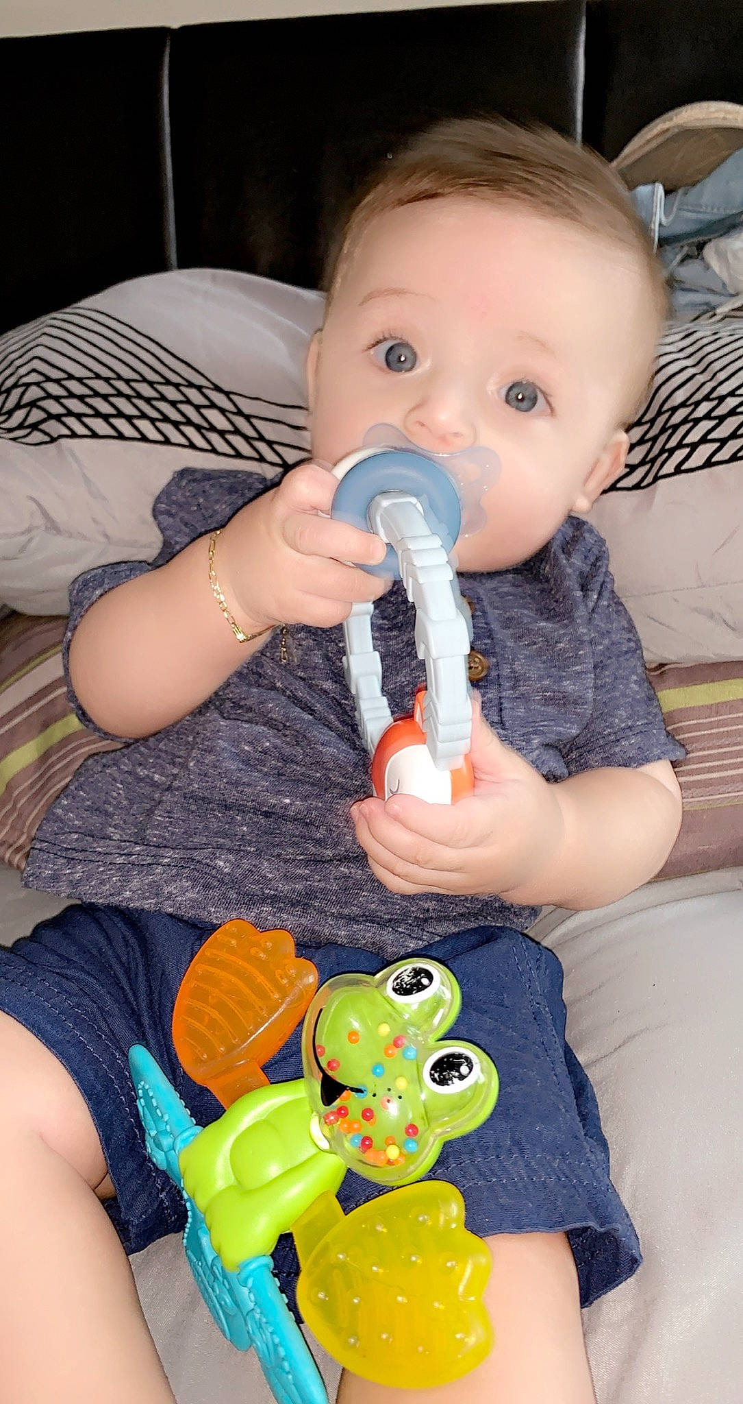 Kayleb is registered to the contest to win money with this photo: baby, baby_playing_with_toys, baby_products, baby_toys, child, person, play, product, toddler