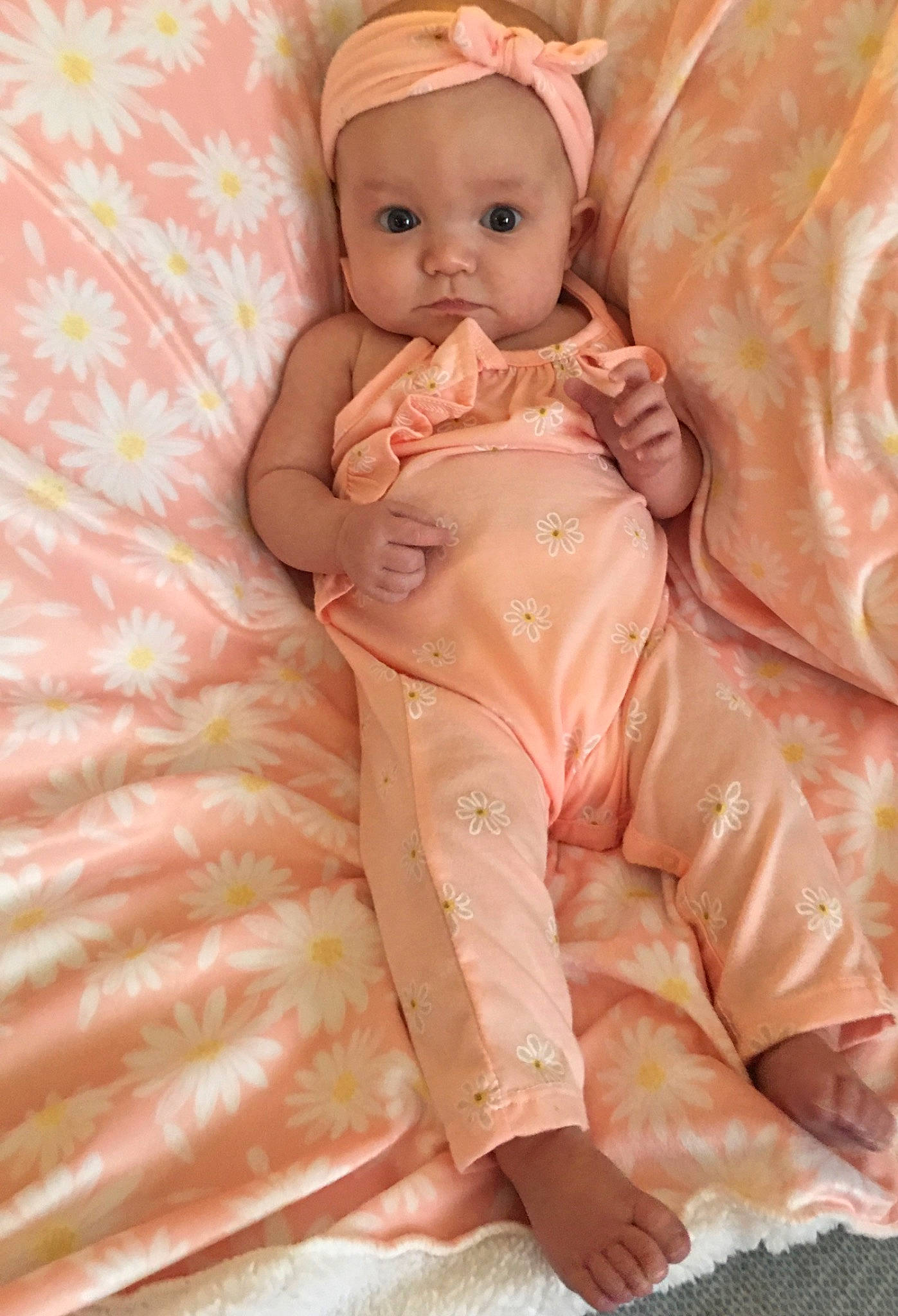 June joined the competition — help win amazing prizes! abdomen, baby, baby_toddler_clothing, beauty, cheek, comfort, doll, eye, head, human_body, iris, linens, lip, orange, peach, person, pink, skin, sleeve, textile
