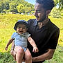 Isaac participe au concours pour gagner de l'argent avec cette photo : baby, casual_clothing, child, daytime, family, grass, greenery, happy, hat, holding, love, man, nature, outdoor, park, person, portrait, smile, sunlight, trees