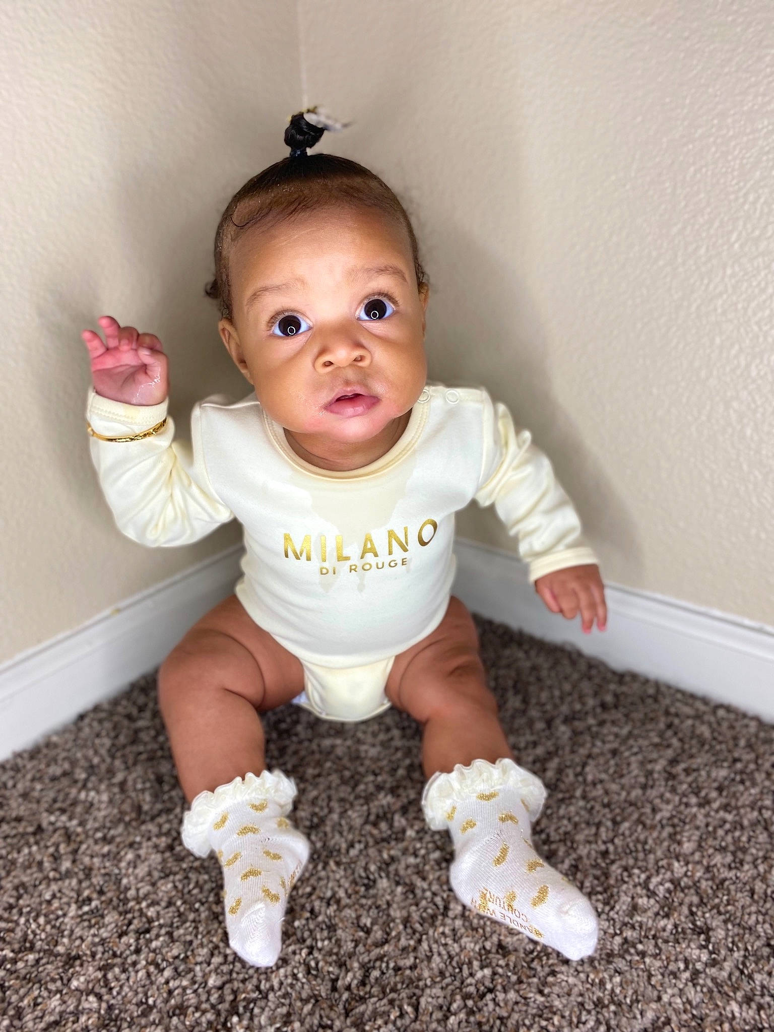 Ily joined the competition — help win amazing prizes! arm, baby, baby_toddler_clothing, cheek, facial_expression, finger, floor, flooring, fun, hair, hand, happy, head, joint, person, pink, skin, sleeve, t_shirt, toddler