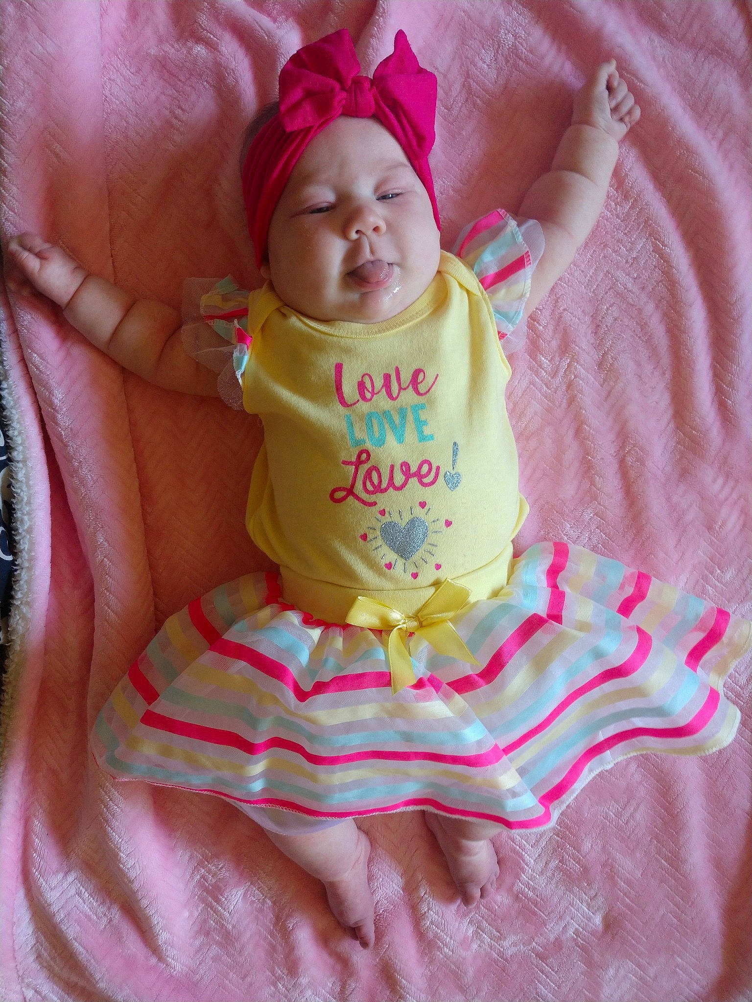 Cora-jane is registered to the contest to win money with this photo: baby, baby_products, child, doll, headwear, person, pink, product, toddler, toy