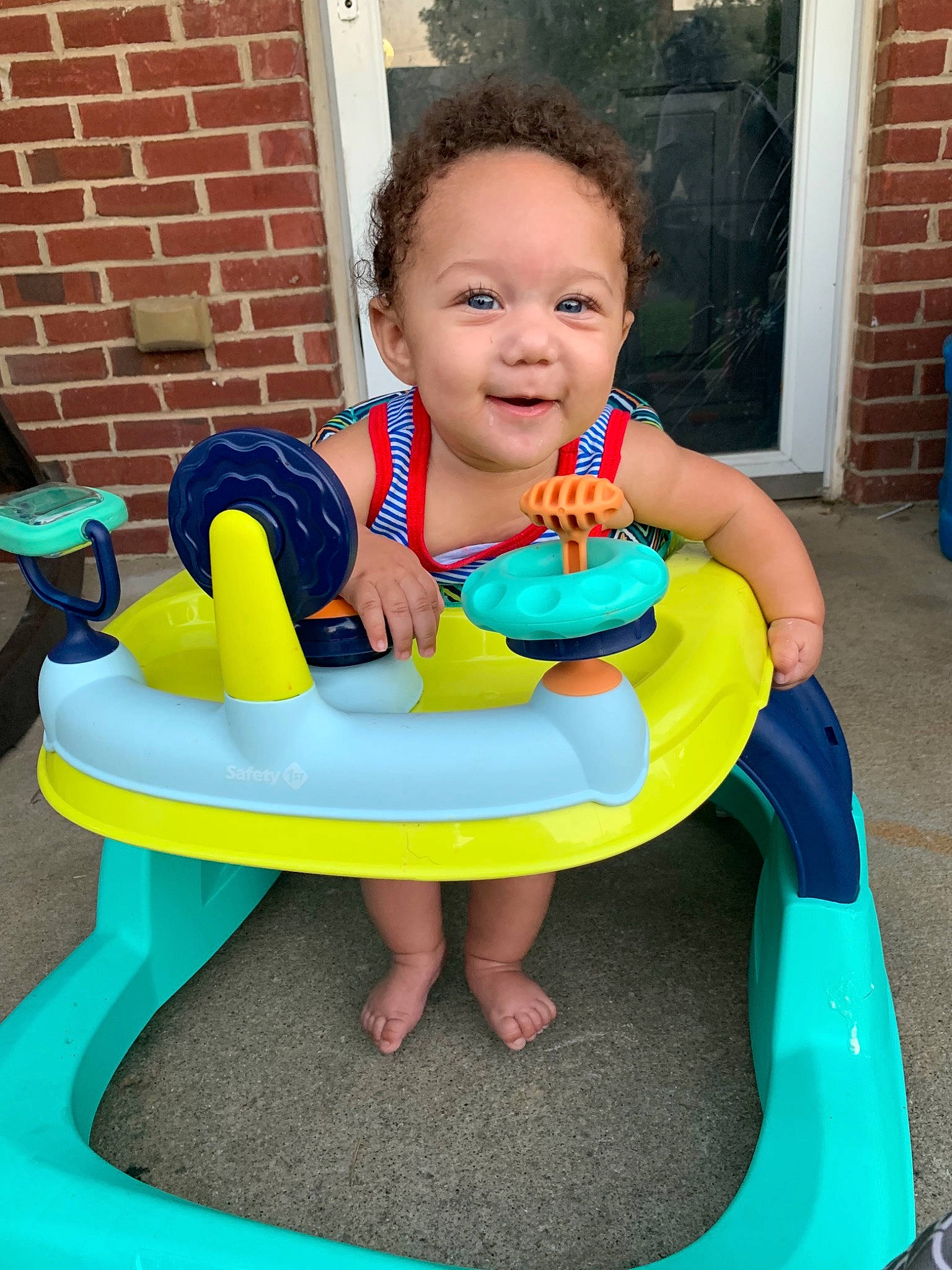 Brendan is registered to the contest to win money with this photo: child, fun, leisure, person, play, recreation, sitting, toddler, toy