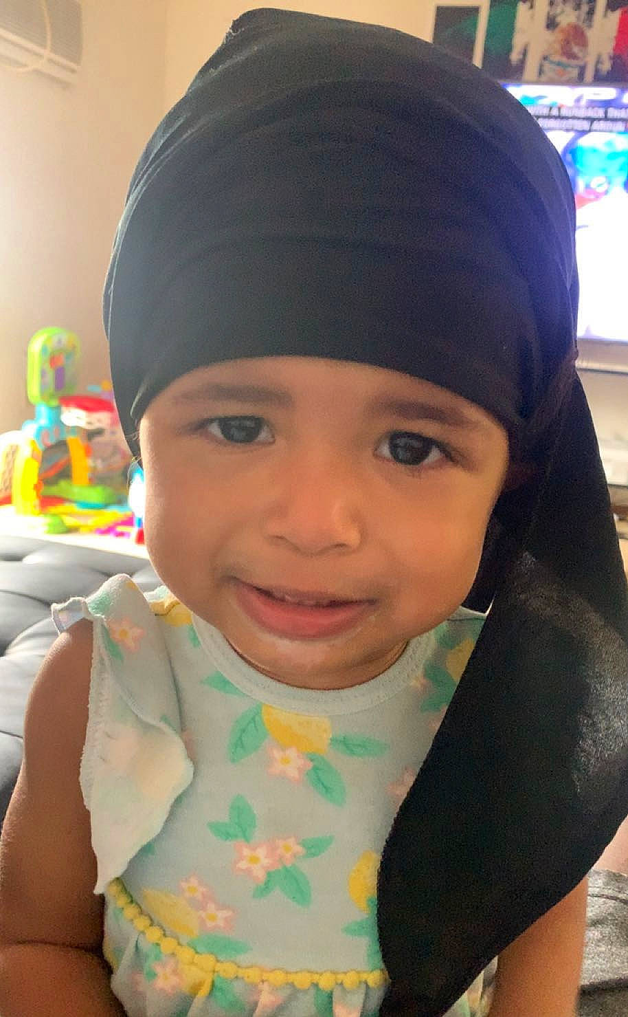 Amara joined the competition — help win amazing prizes! baby, black_hair, cap, cheek, child, chin, electric_blue, eye, eyelash, forehead, fun, happy, headgear, headwear, joy, lip, mouth, neck, nose, person