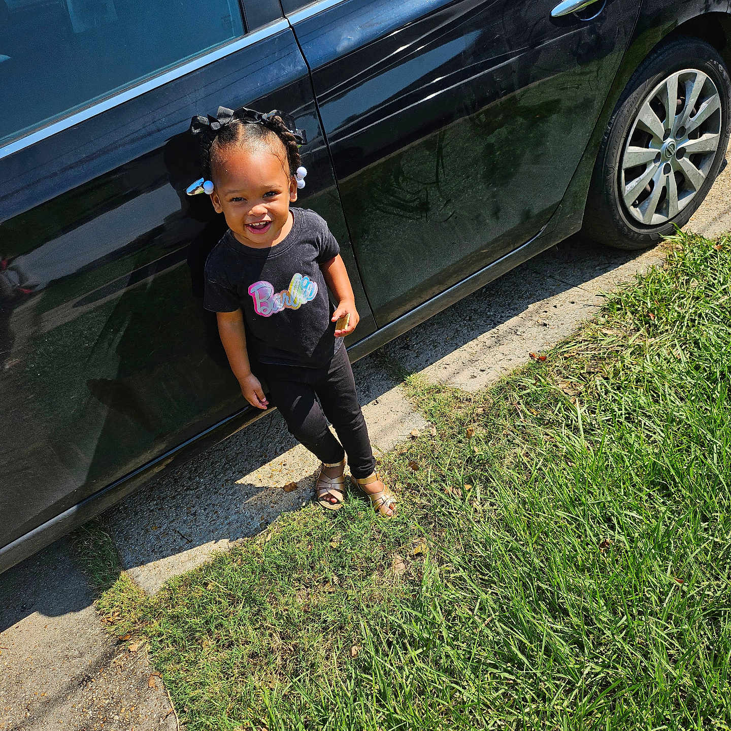Kali joined the competition — help win amazing prizes! alloywheel, car, carwheel, child, clothing, face, female, girl, grass, head, machine, person, photography, plant, portrait, spoke, tire, transportation, vehicle, wheel