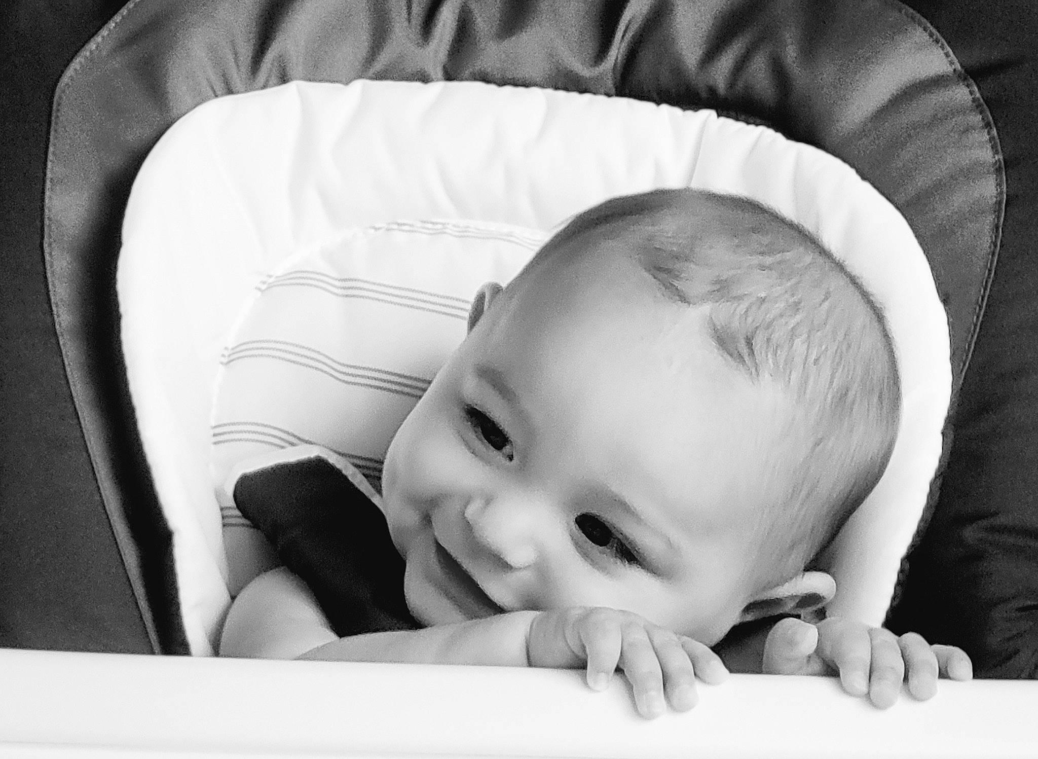 Davina joined the competition — help win amazing prizes! baby, baby_toddler_clothing, black, black_and_white, cheek, child, comfort, eyebrow, flash_photography, gesture, happy, human, iris, joy, monochrome, people, person, product, skin, smile