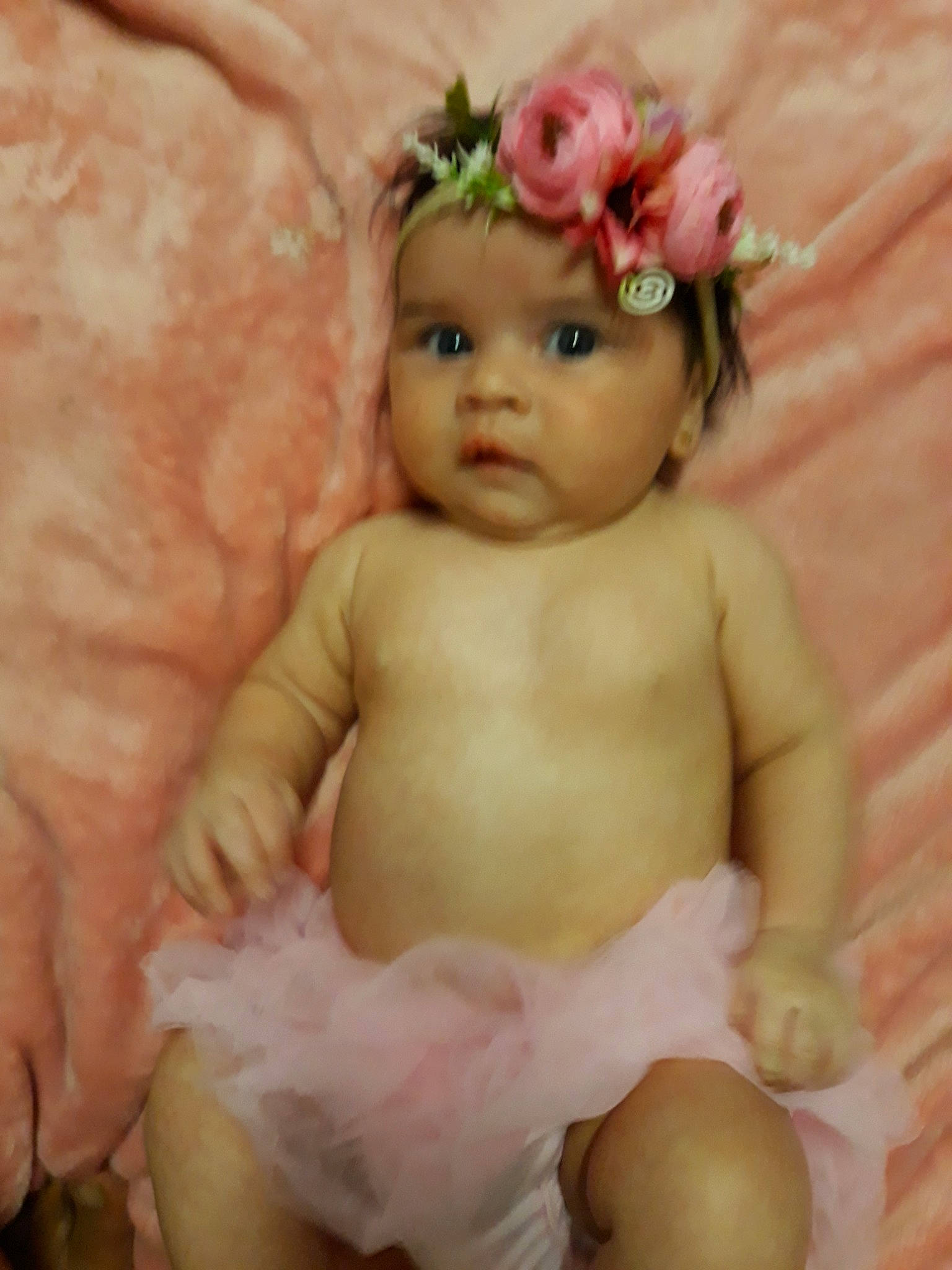 Miralee is registered to the contest to win money with this photo: baby, child, hair_accessory, headwear, person, pink, toddler