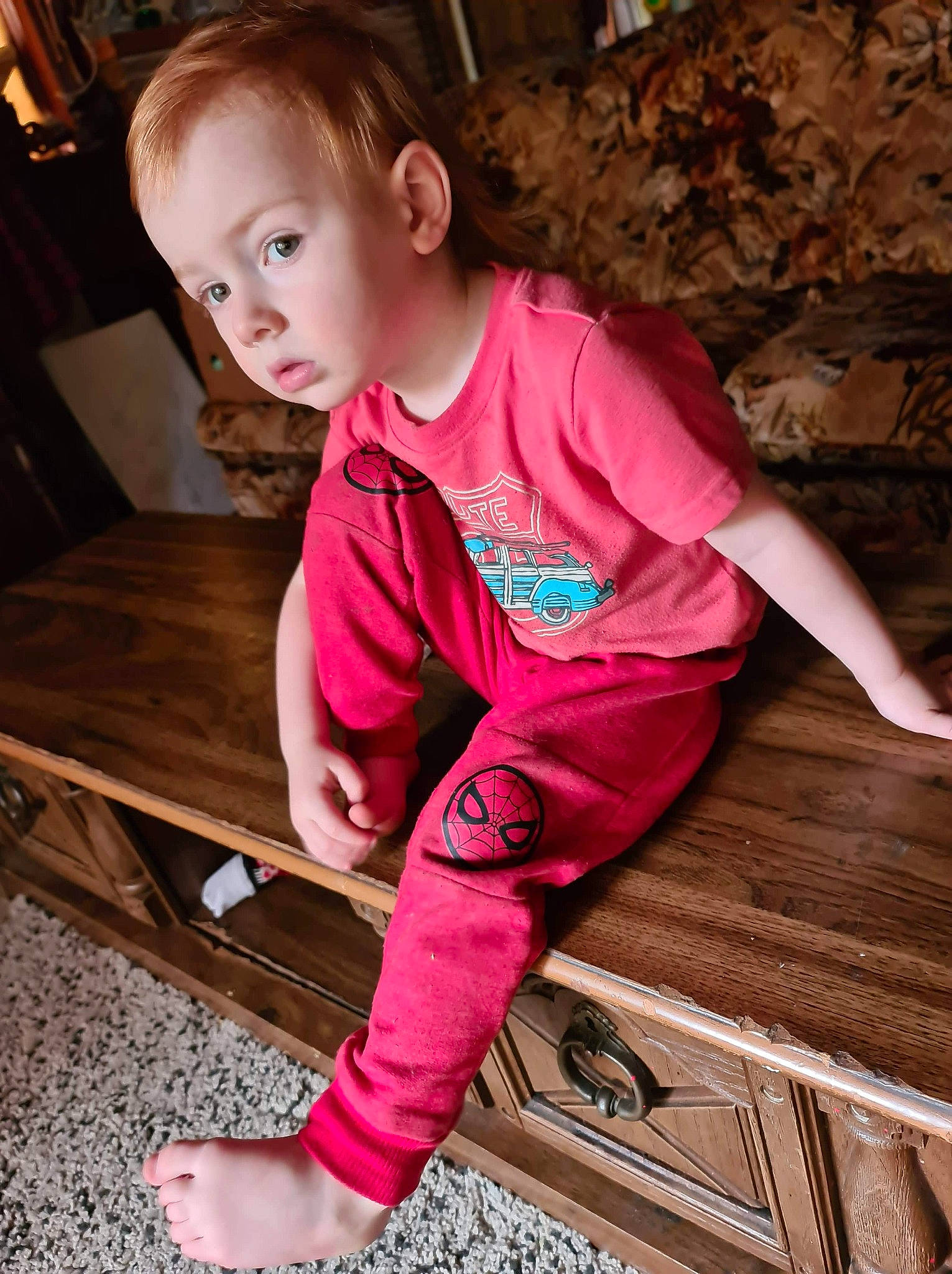 Anthony is registered to the contest to win money with this photo: child, child_model, leg, magenta, person, pink, play, sitting, t_shirt, toddler