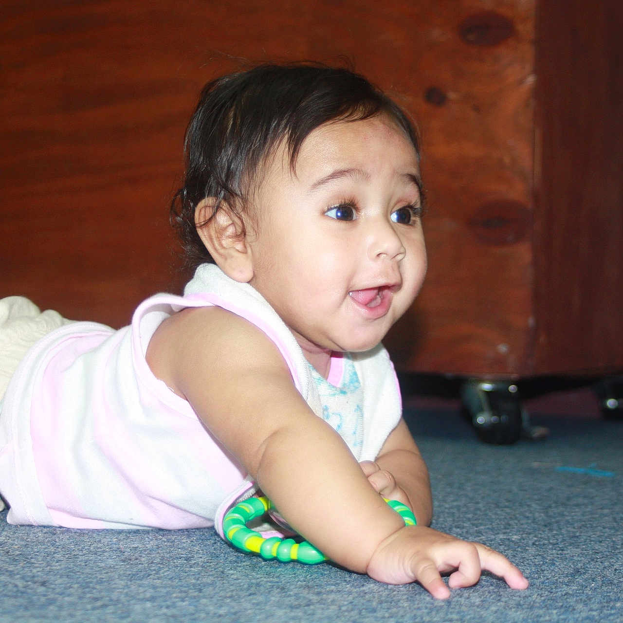 Viviana joined the competition — help win amazing prizes! arm, baby, babycrawling, bodypart, child, crawling, face, female, finger, girl, hand, hardwood, head, mouth, person, photography, portrait, sitting, toe, wood