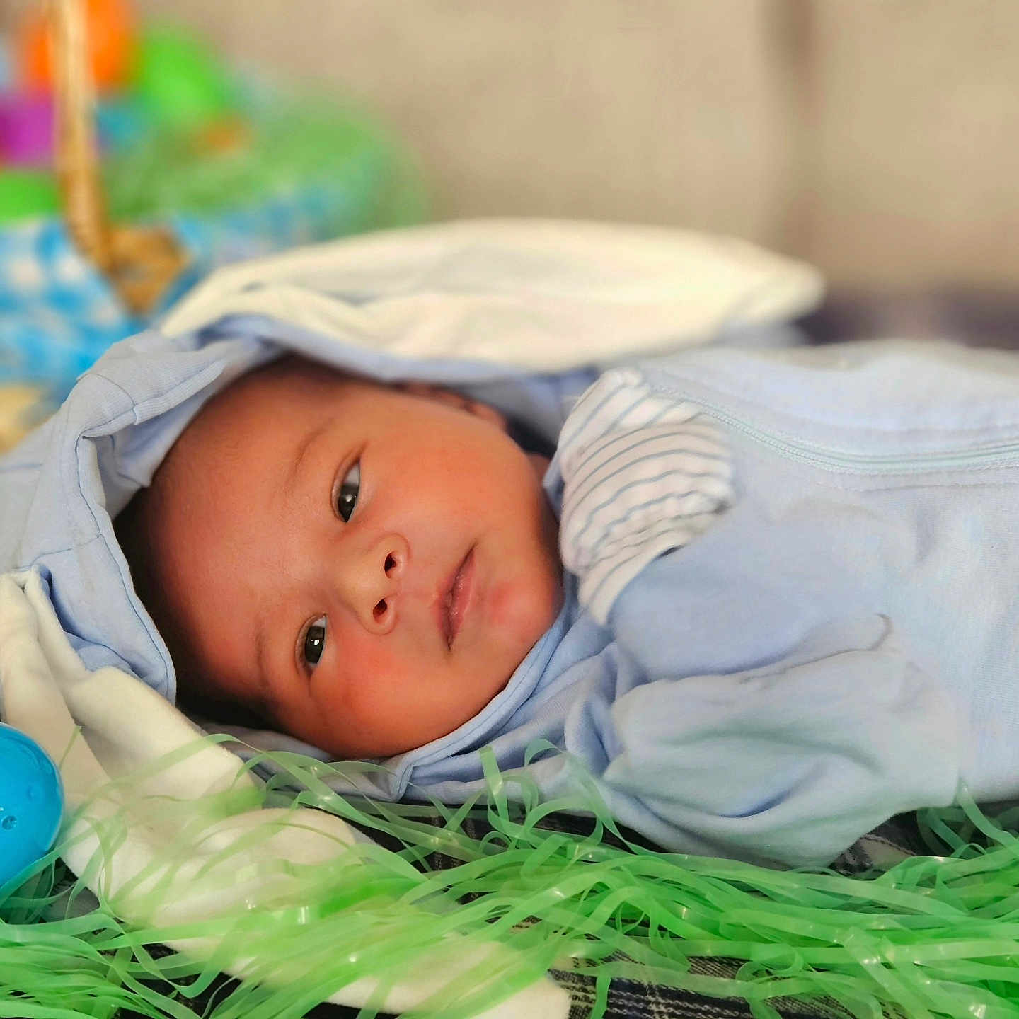 Luca joined the competition — help win amazing prizes! baby, bonnet, cap, clothing, egg, face, food, happy, hat, head, hood, hoodie, knitwear, newborn, person, photography, portrait, smile, sweater, sweatshirt