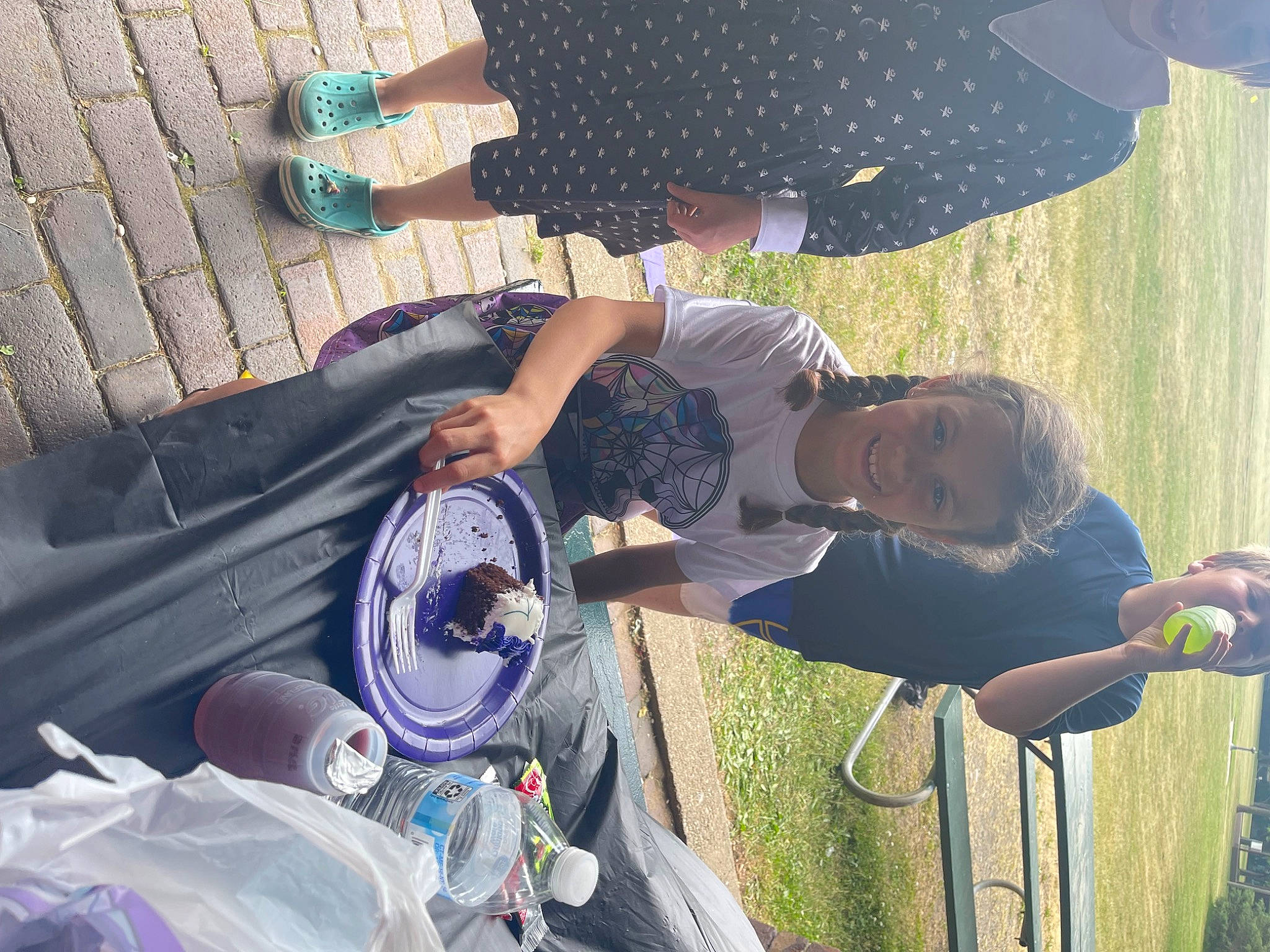 Jennabelle joined the competition — help win amazing prizes! automotive_exterior, automotive_lighting, cool, fun, grass, green, hat, human_leg, joy, landscape, leg, leisure, motor_vehicle, person, recreation, shoe, shorts, snapshot, sneakers, t_shirt