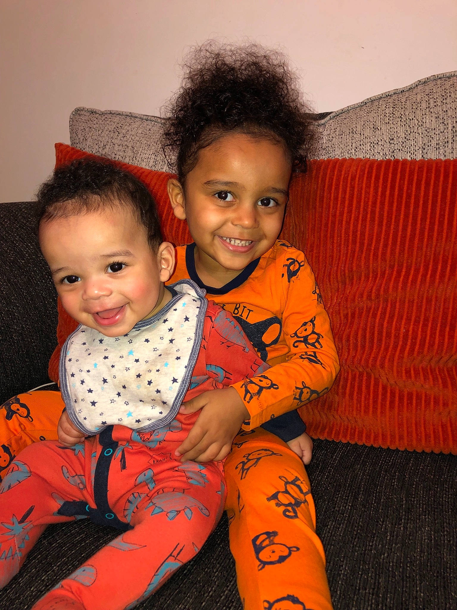 Hudson-george Mullings joined the competition — help win amazing prizes! child, daughter, face, iris, joy, leg, pajamas, person, sibling, sitting, skin, smile, toddler