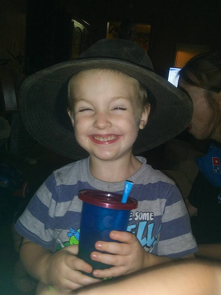 Abel joined the competition — help win amazing prizes! clothing, cool, costume_accessory, cowboy_hat, fashion_accessory, fedora, finger, fun, hat, headgear, joy, laugh, nail, organ, person, plastic, shirt, sun_hat, t_shirt, thumb